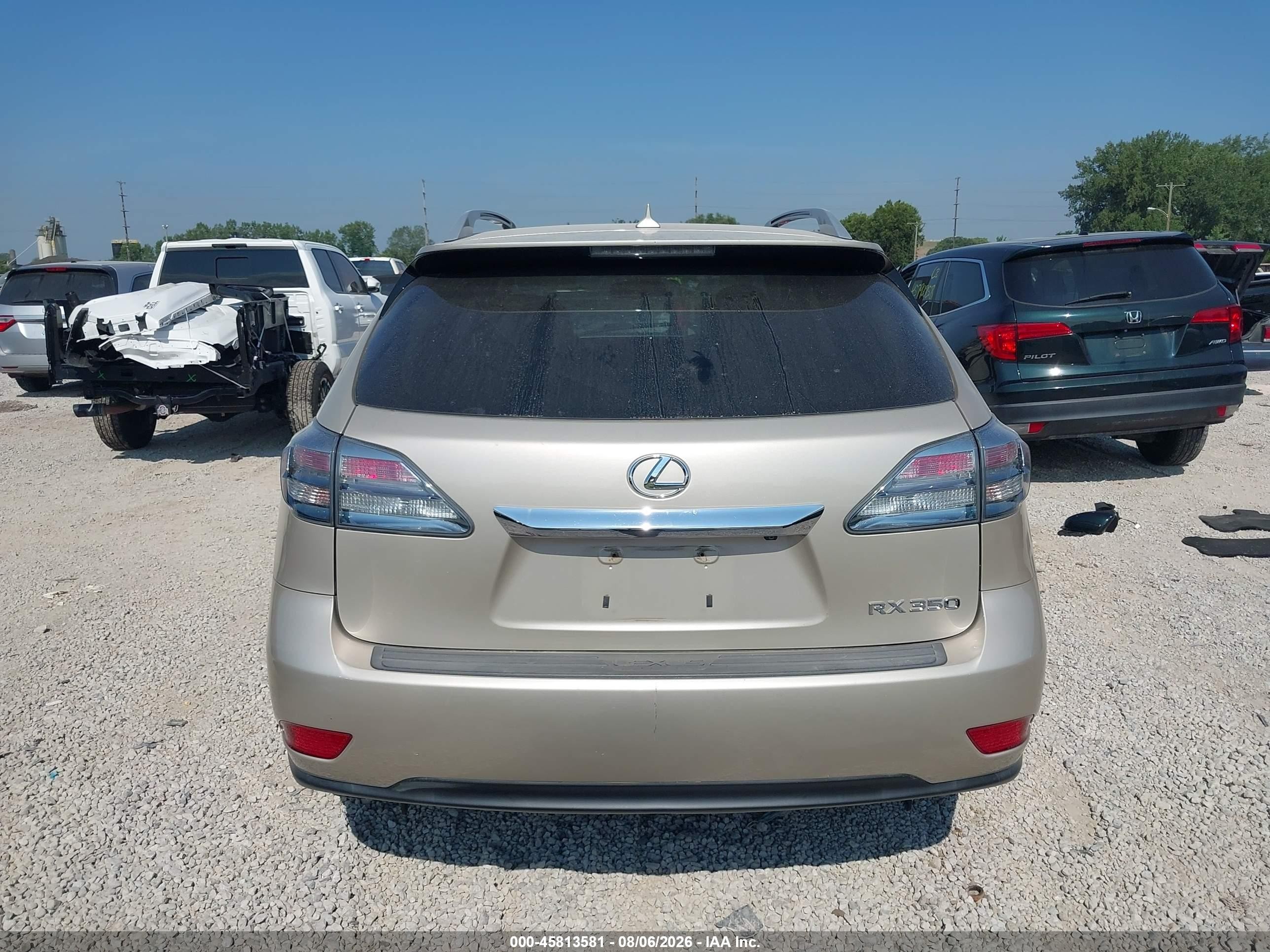 2012 Lexus Rx 350   Beige vin: 2T2BK1BA3CC130651