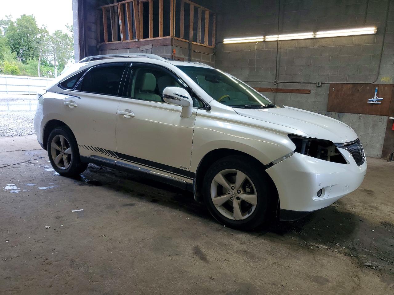2012 Lexus Rx 350 White vin: 2T2BK1BA3CC139561