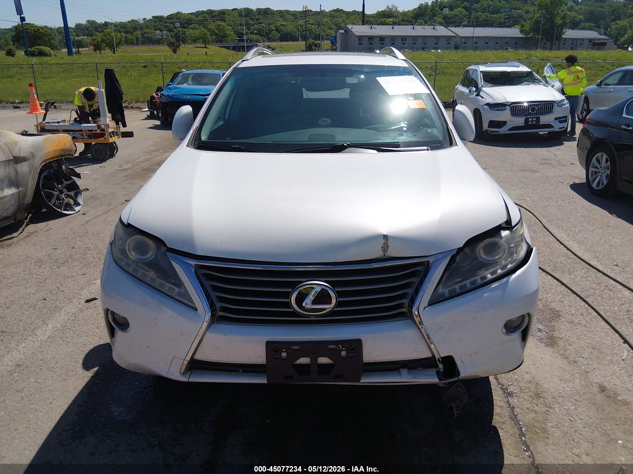 2013 Lexus Rx 350   White vin: 2T2BK1BA3DC180788
