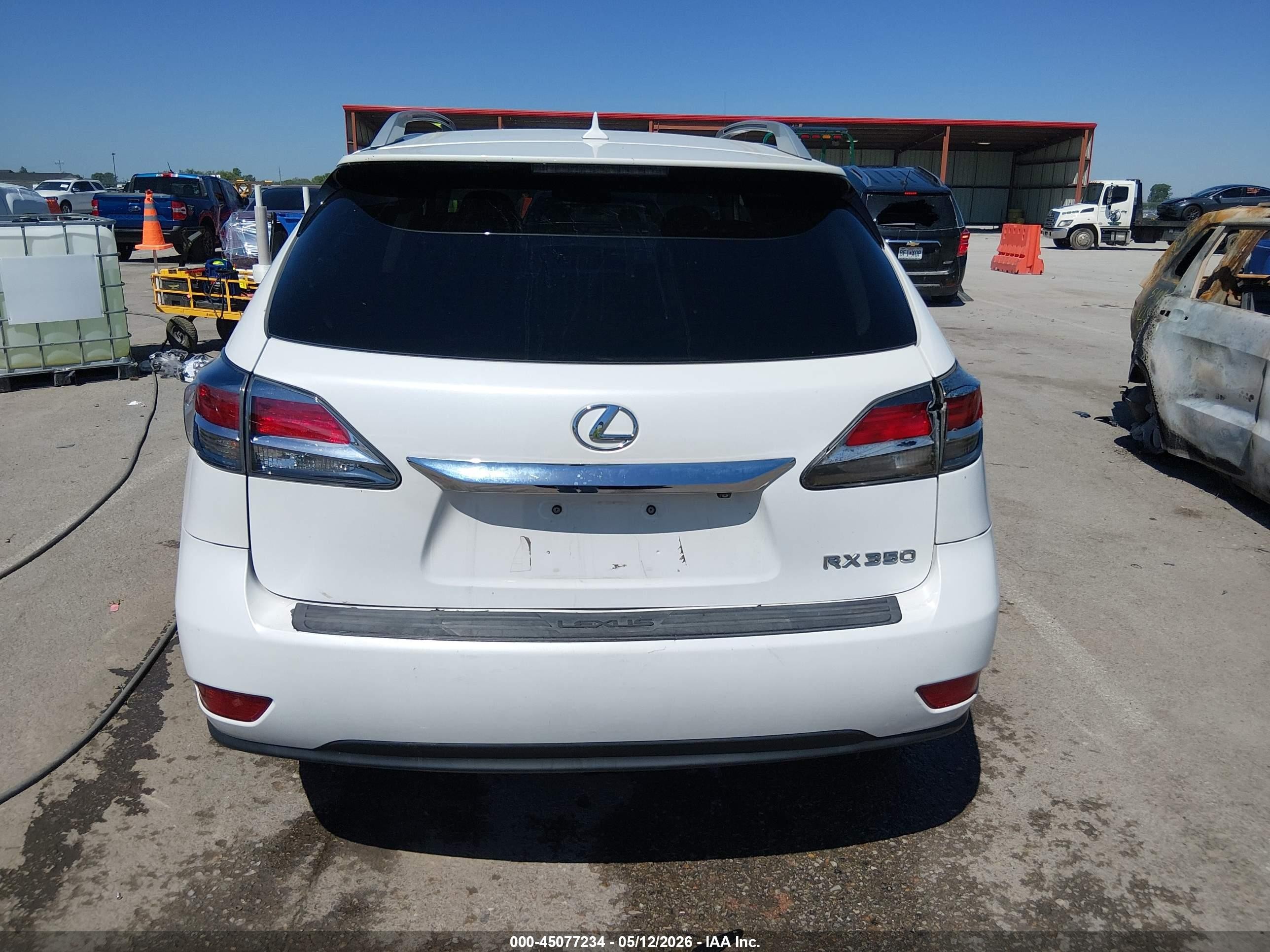 2013 Lexus Rx 350   White vin: 2T2BK1BA3DC180788