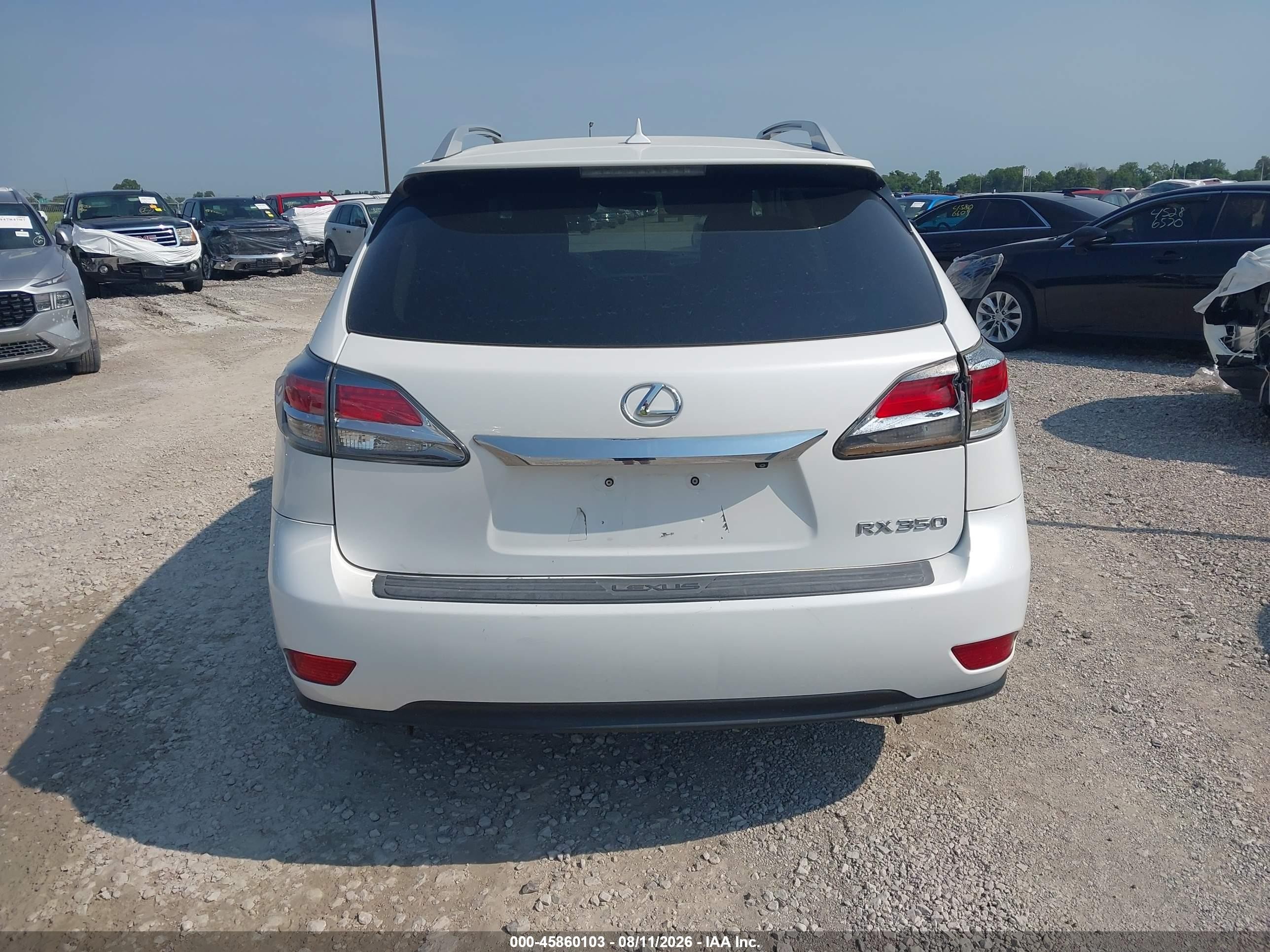 2013 Lexus Rx 350 White vin: 2T2BK1BA3DC180788