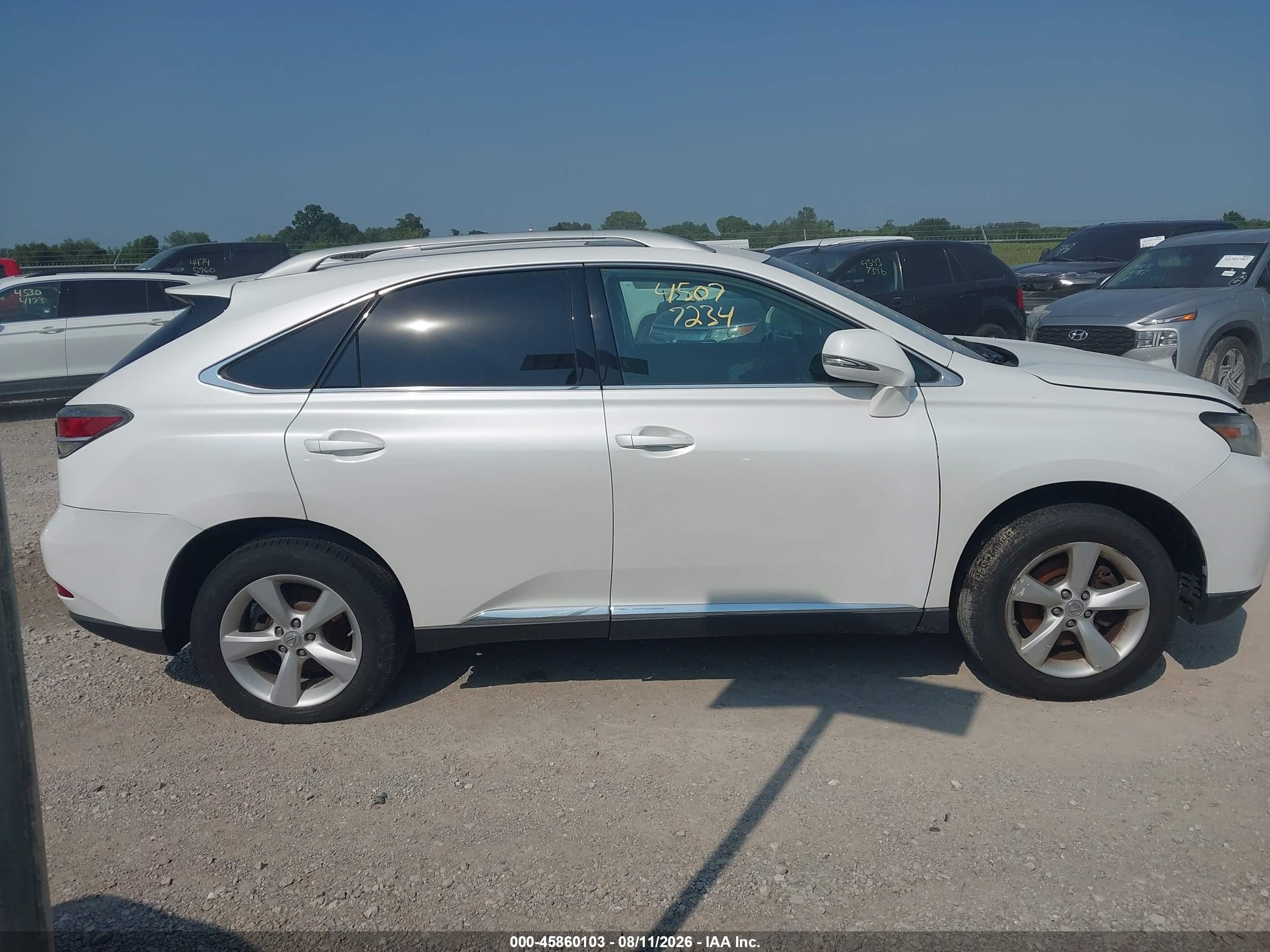 2013 Lexus Rx 350 White vin: 2T2BK1BA3DC180788