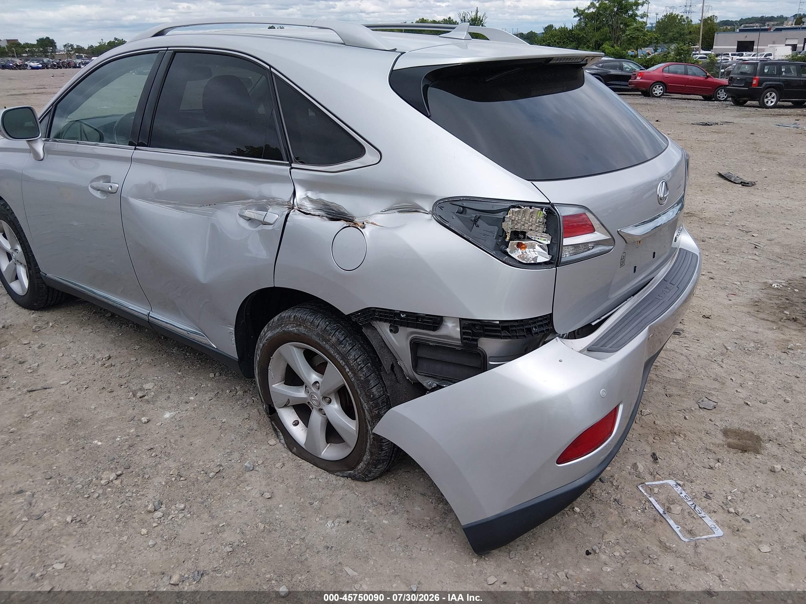 2013 Lexus Rx 350 Silver vin: 2T2BK1BA3DC184050