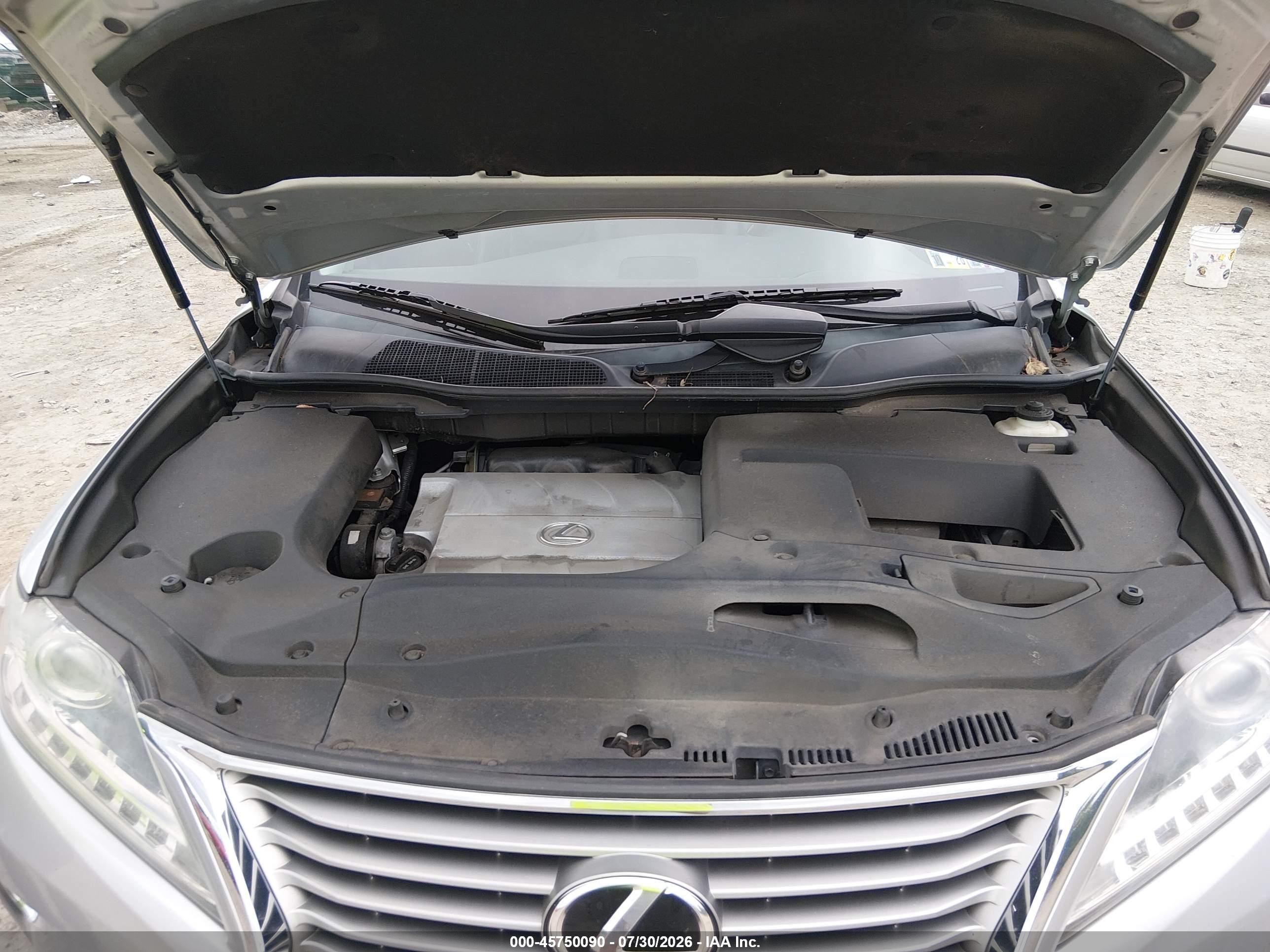 2013 Lexus Rx 350 Silver vin: 2T2BK1BA3DC184050