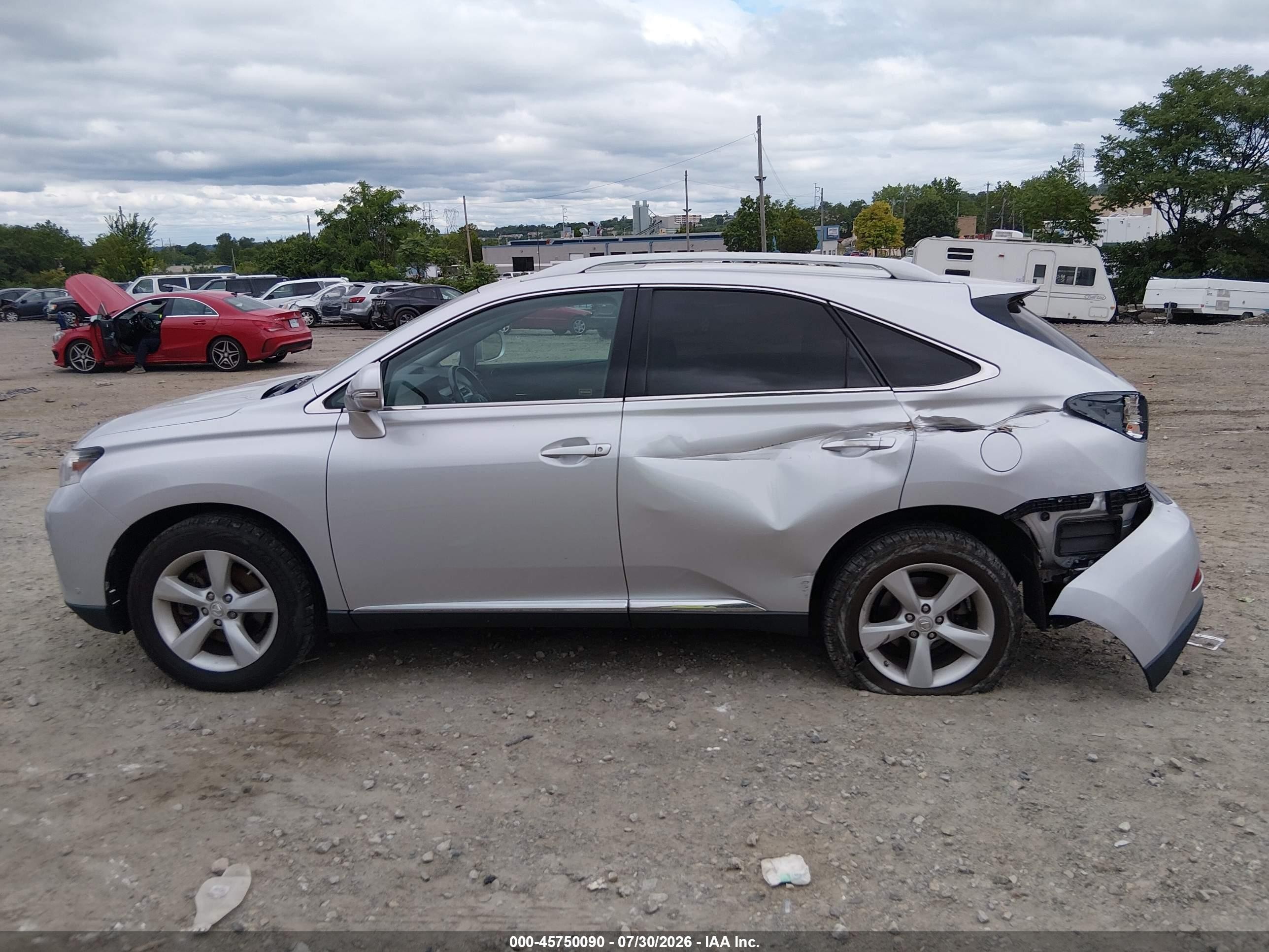 2013 Lexus Rx 350 Silver vin: 2T2BK1BA3DC184050