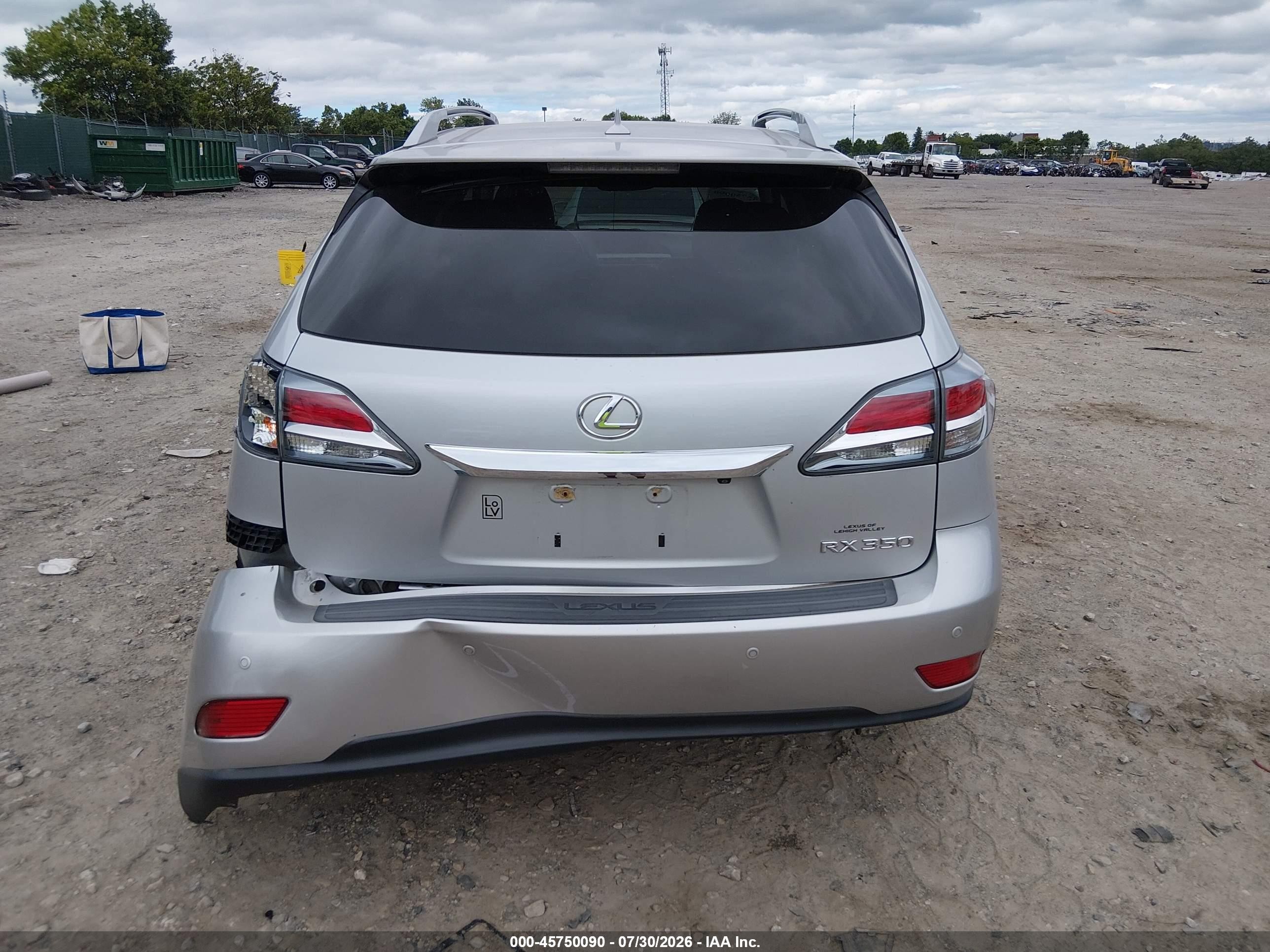 2013 Lexus Rx 350 Silver vin: 2T2BK1BA3DC184050