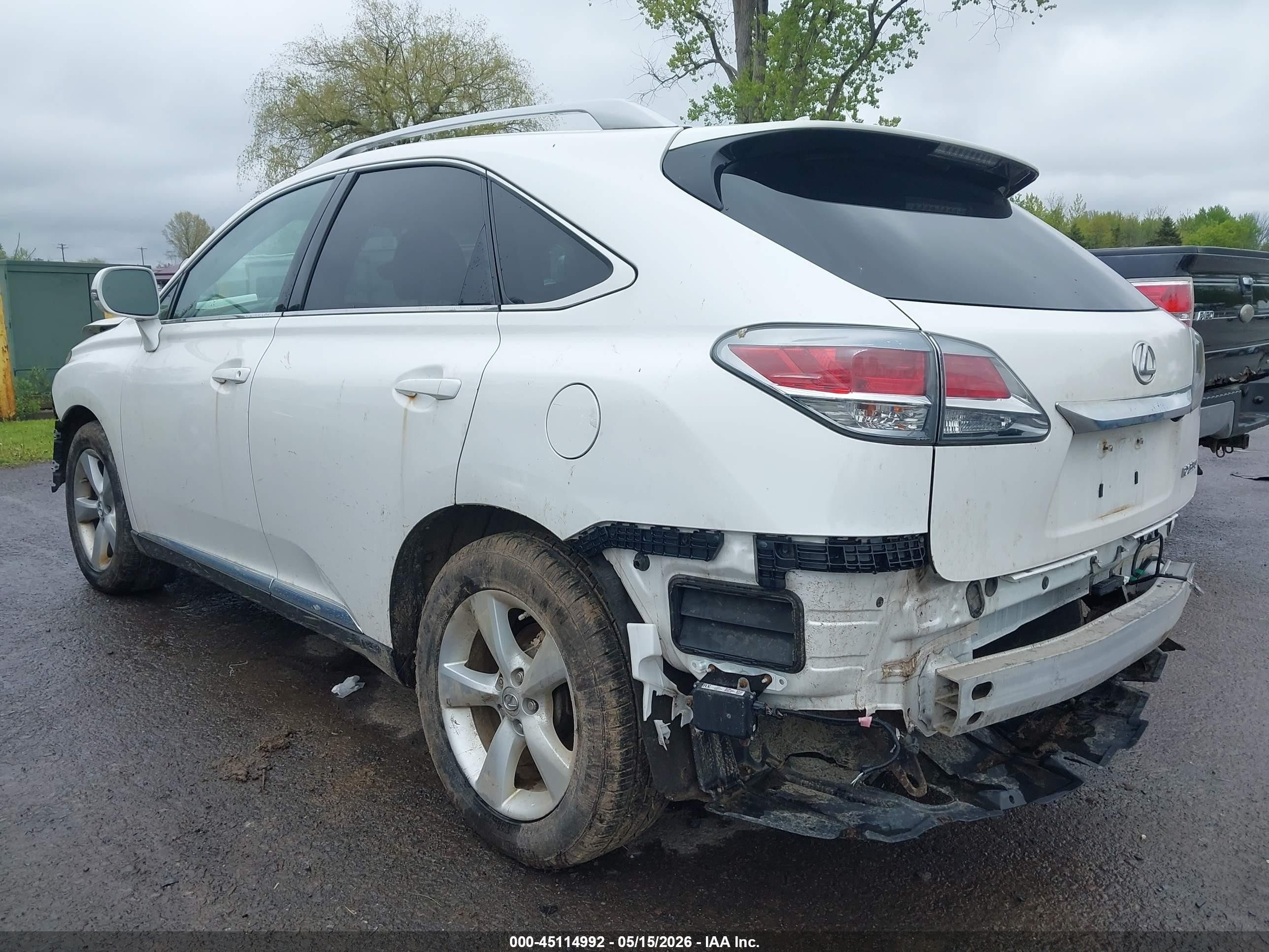2013 Lexus Rx 350   White vin: 2T2BK1BA3DC192147
