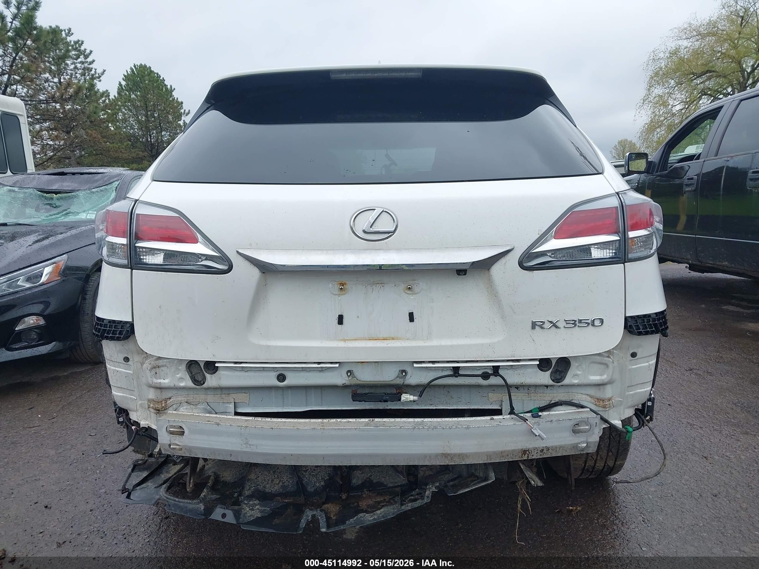 2013 Lexus Rx 350   White vin: 2T2BK1BA3DC192147