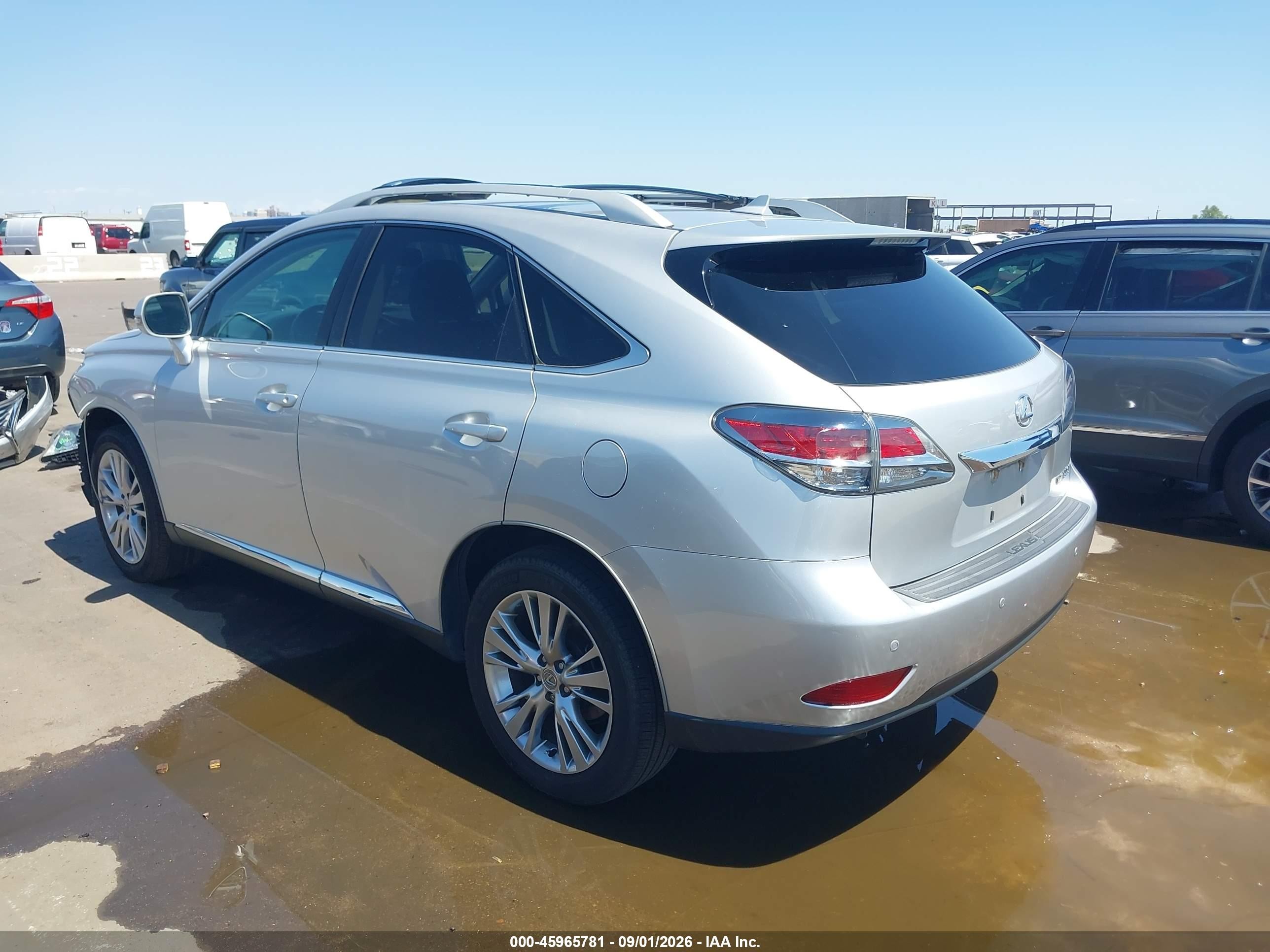2013 Lexus Rx 350 Silver vin: 2T2BK1BA3DC207682