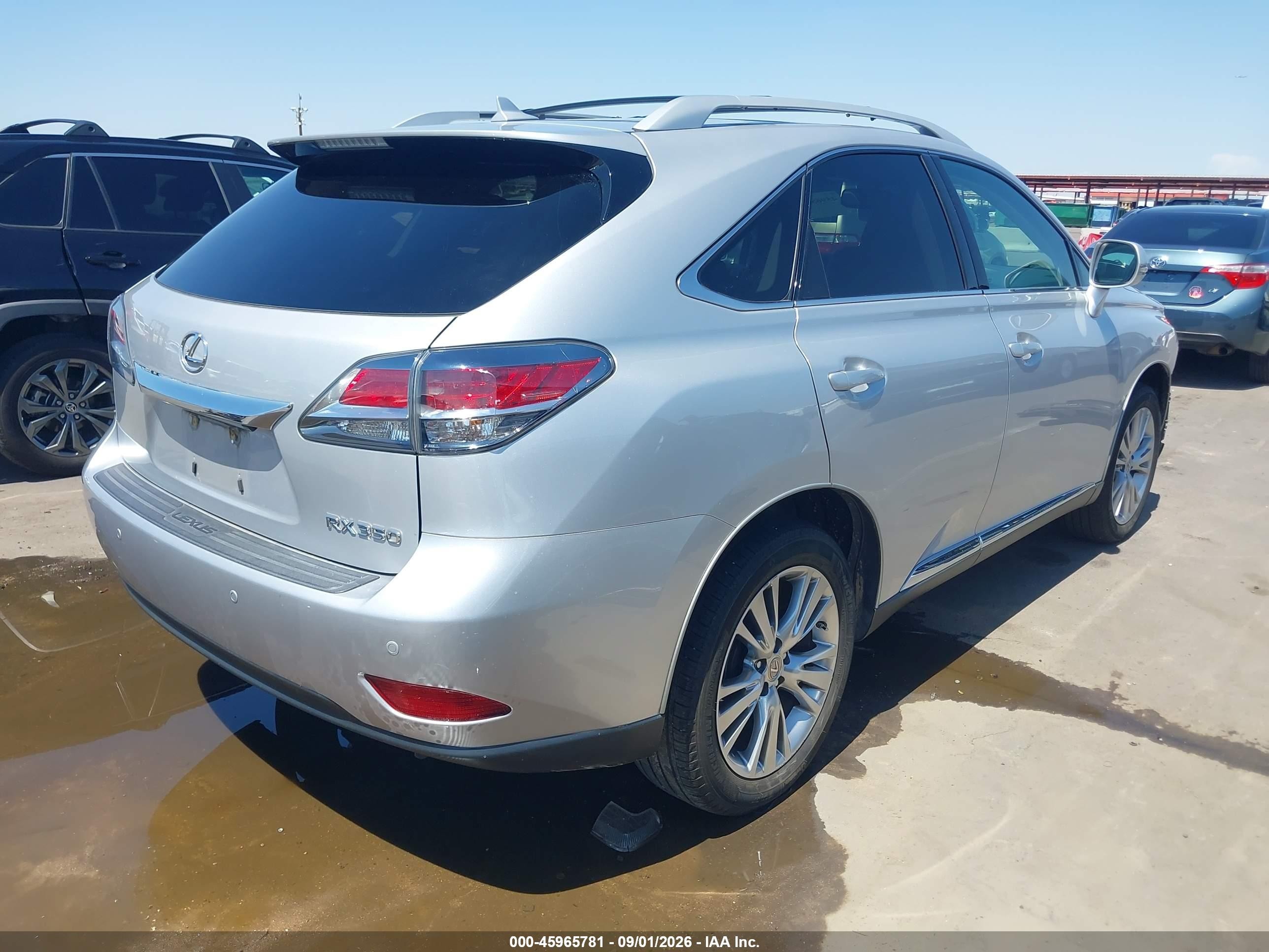2013 Lexus Rx 350 Silver vin: 2T2BK1BA3DC207682