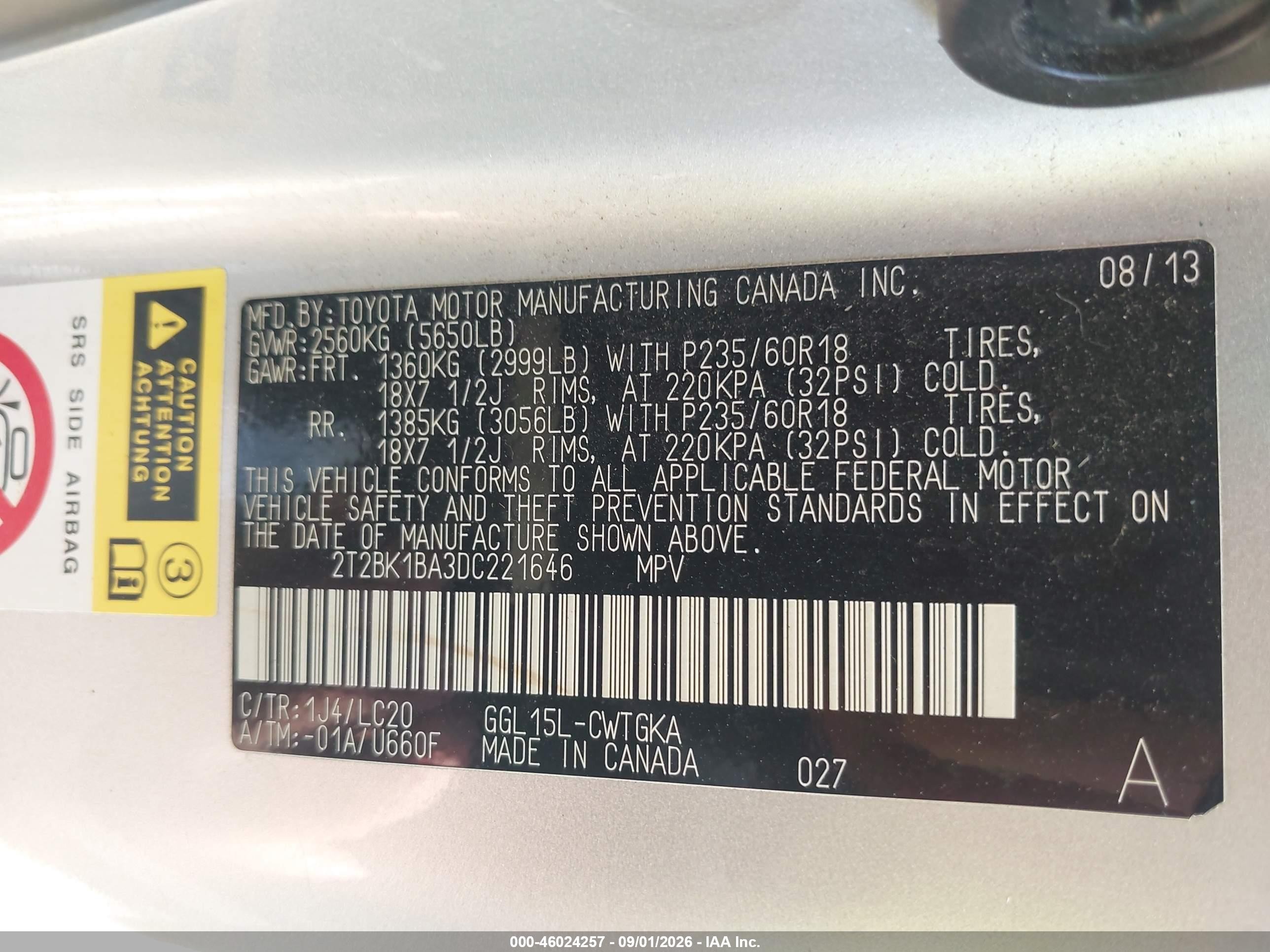 2013 Lexus Rx 350   Silver vin: 2T2BK1BA3DC221646