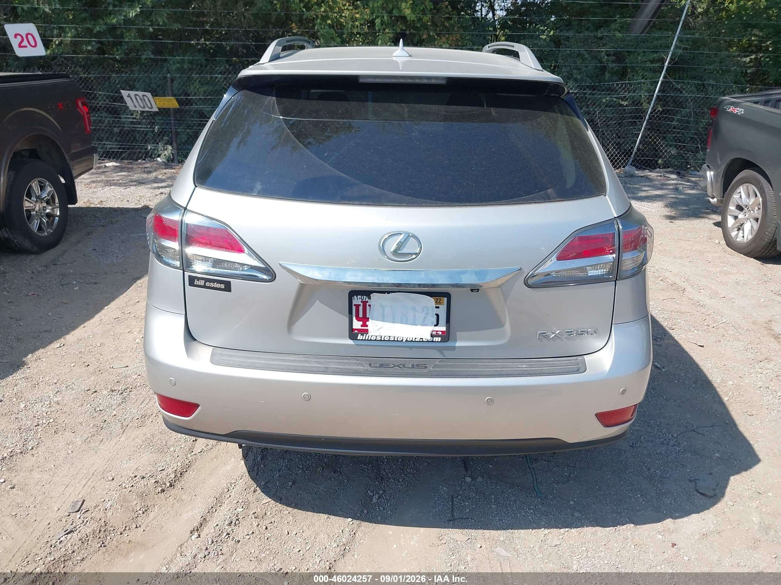 2013 Lexus Rx 350   Silver vin: 2T2BK1BA3DC221646