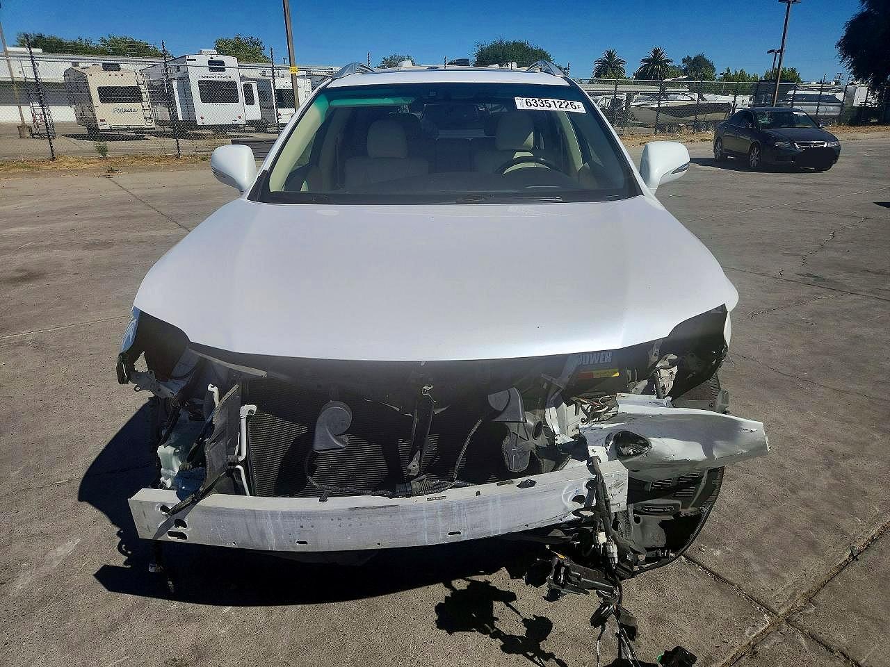 2015 Lexus Rx 350 Base White vin: 2T2BK1BA3FC255685