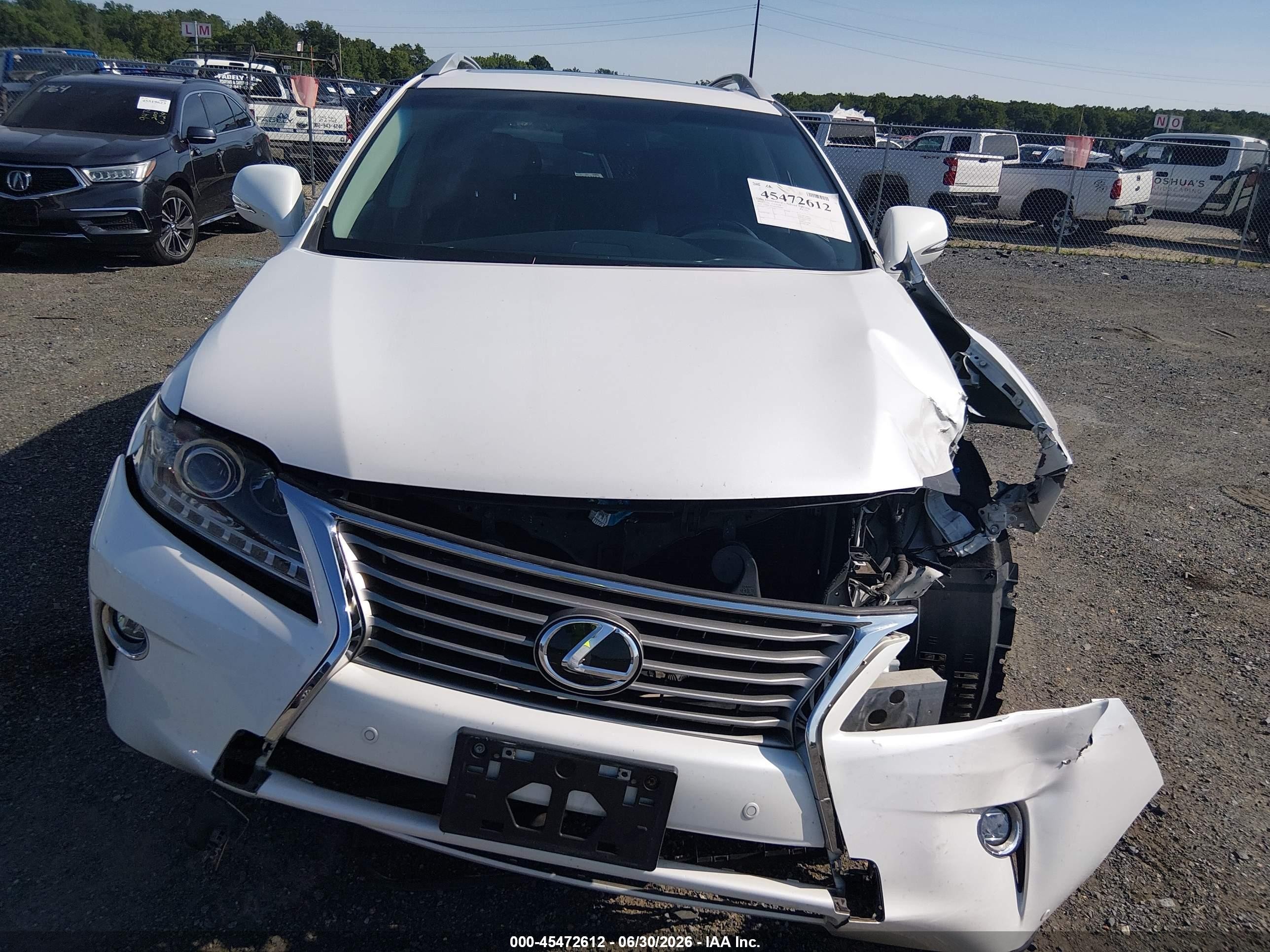 2015 Lexus Rx 350   White vin: 2T2BK1BA3FC309969