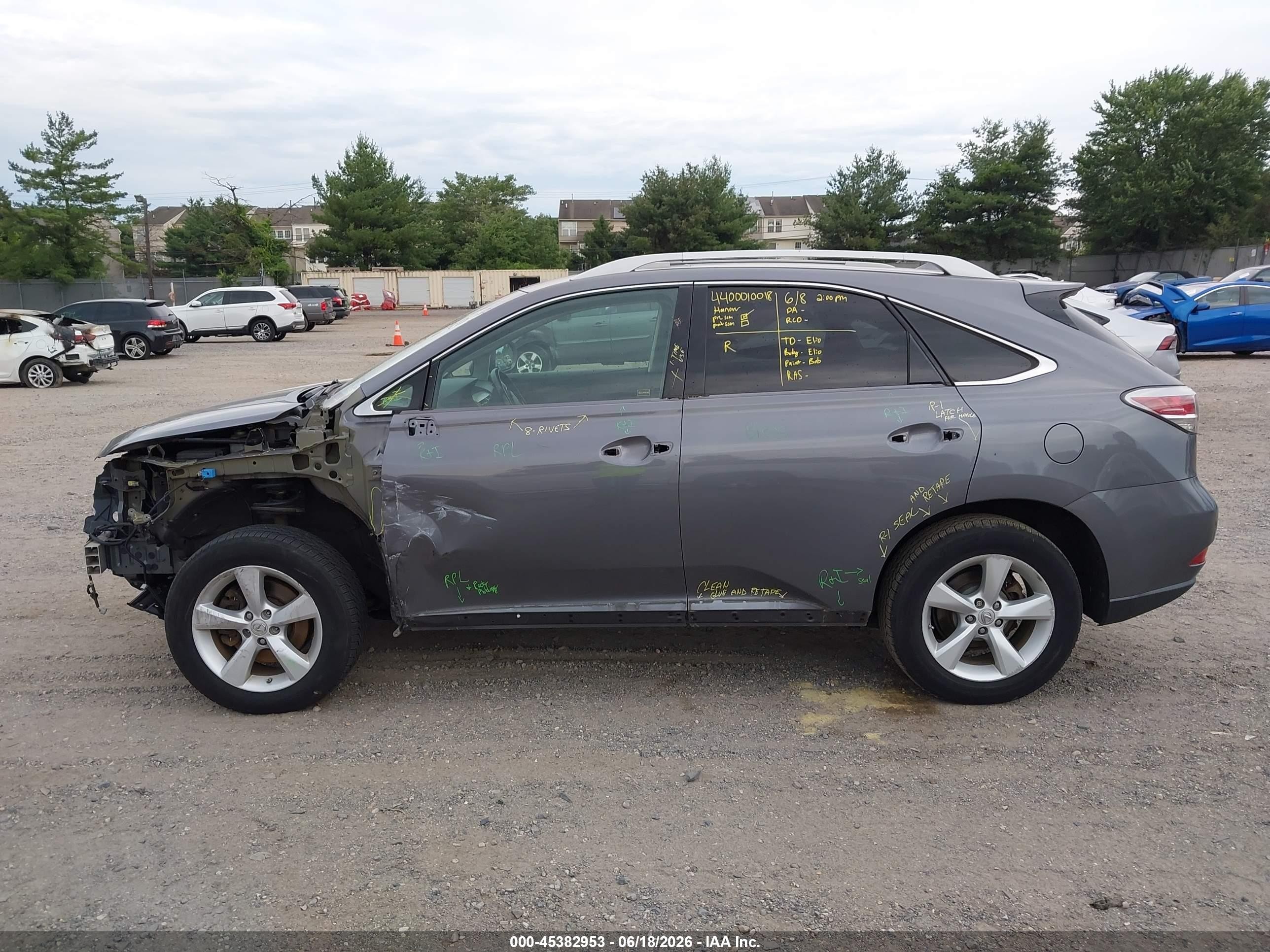 2015 Lexus Rx 350   Gray vin: 2T2BK1BA3FC313519