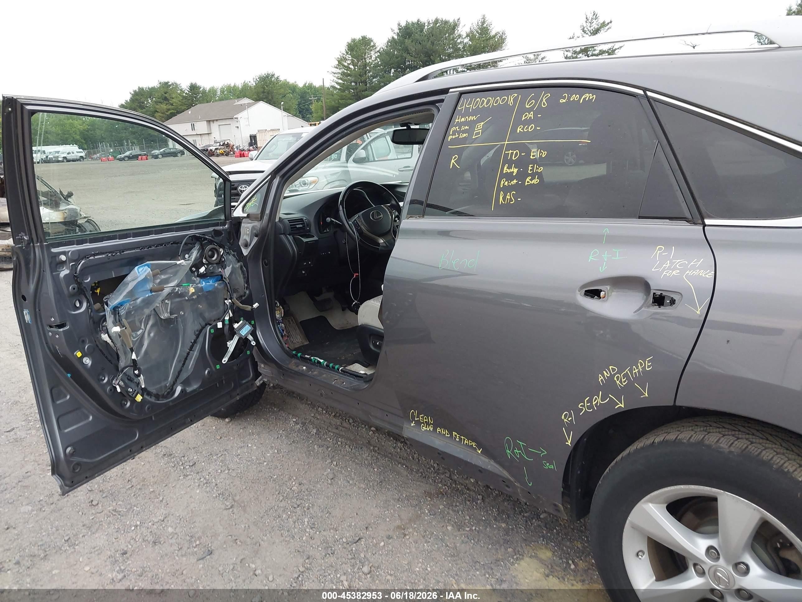 2015 Lexus Rx 350   Gray vin: 2T2BK1BA3FC313519
