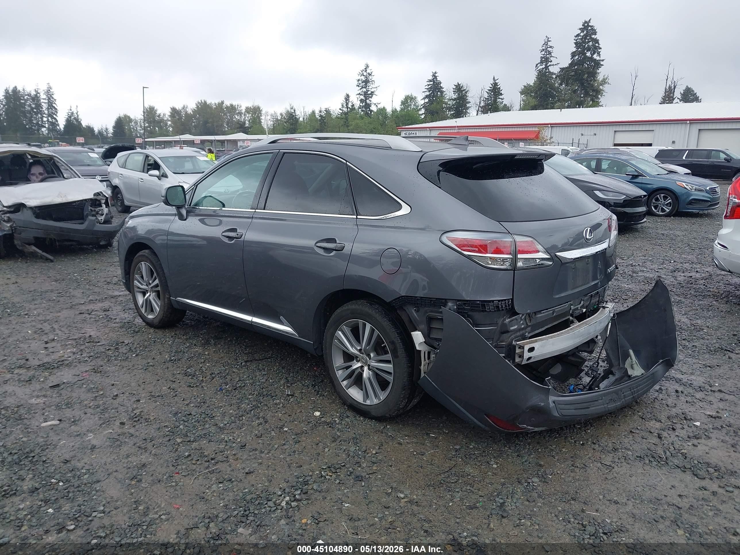 2015 Lexus Rx 350   Gray vin: 2T2BK1BA3FC318607