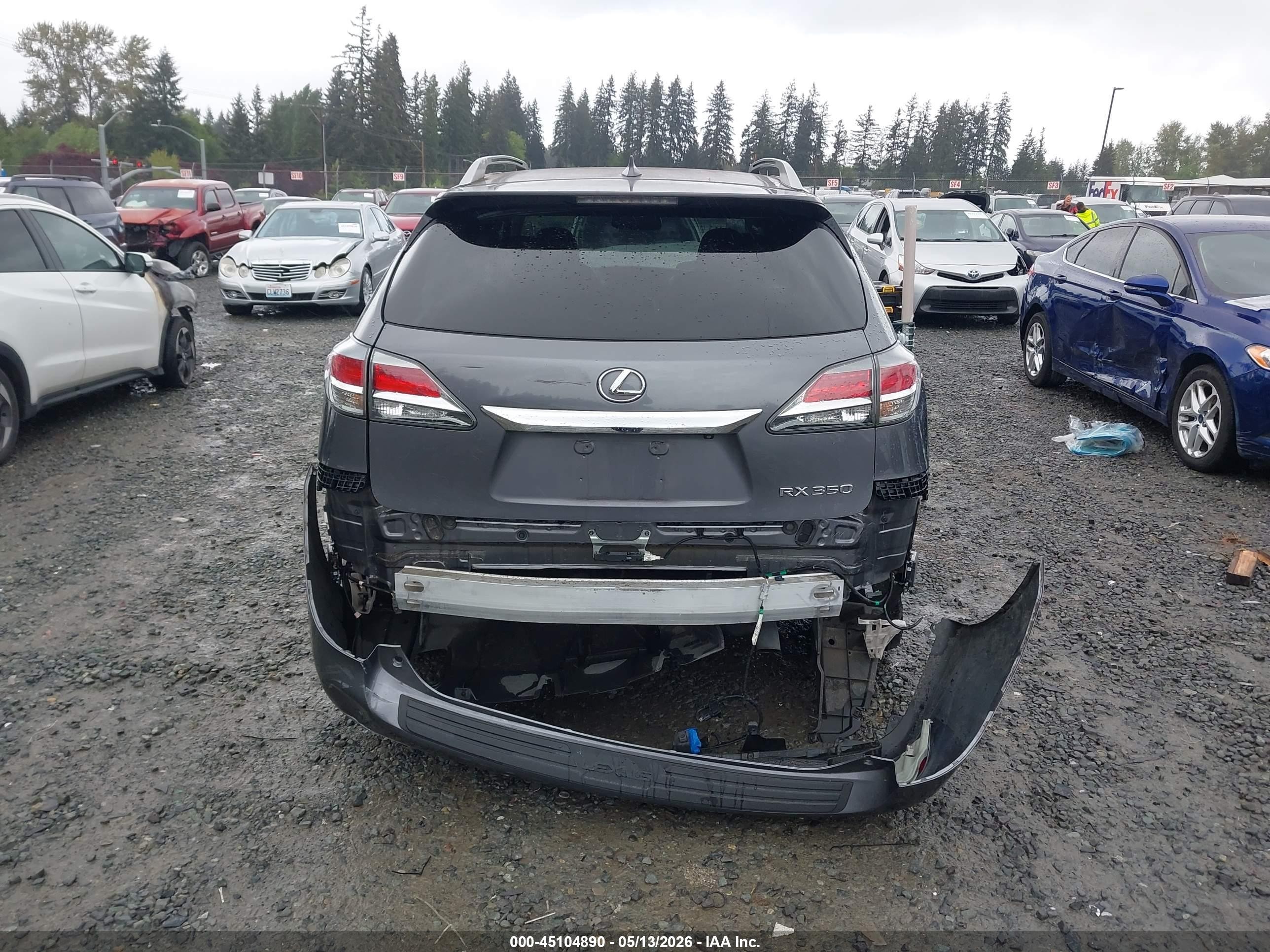 2015 Lexus Rx 350   Gray vin: 2T2BK1BA3FC318607