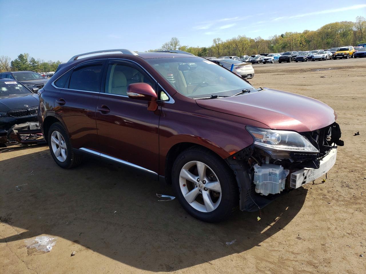 2015 Lexus Rx 350 Base Burgundy vin: 2T2BK1BA3FC318753