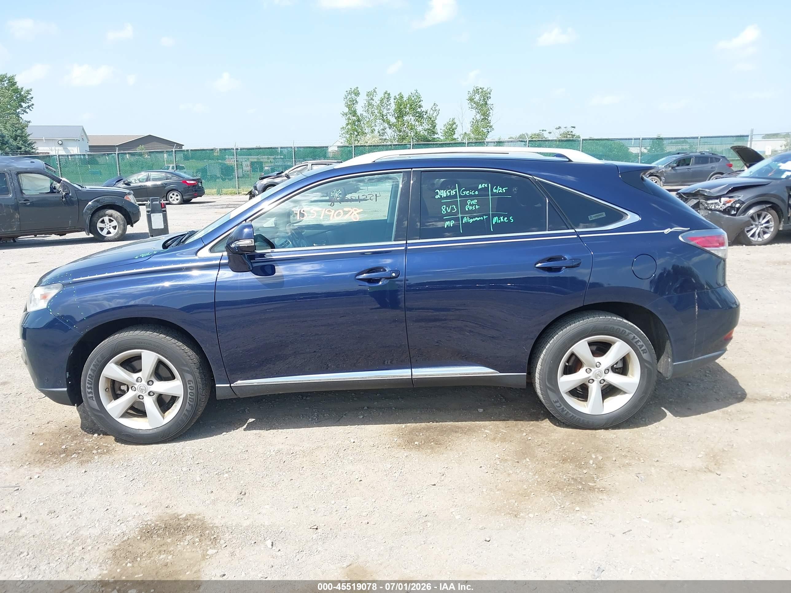 2015 Lexus Rx 350   Blue vin: 2T2BK1BA3FC334063