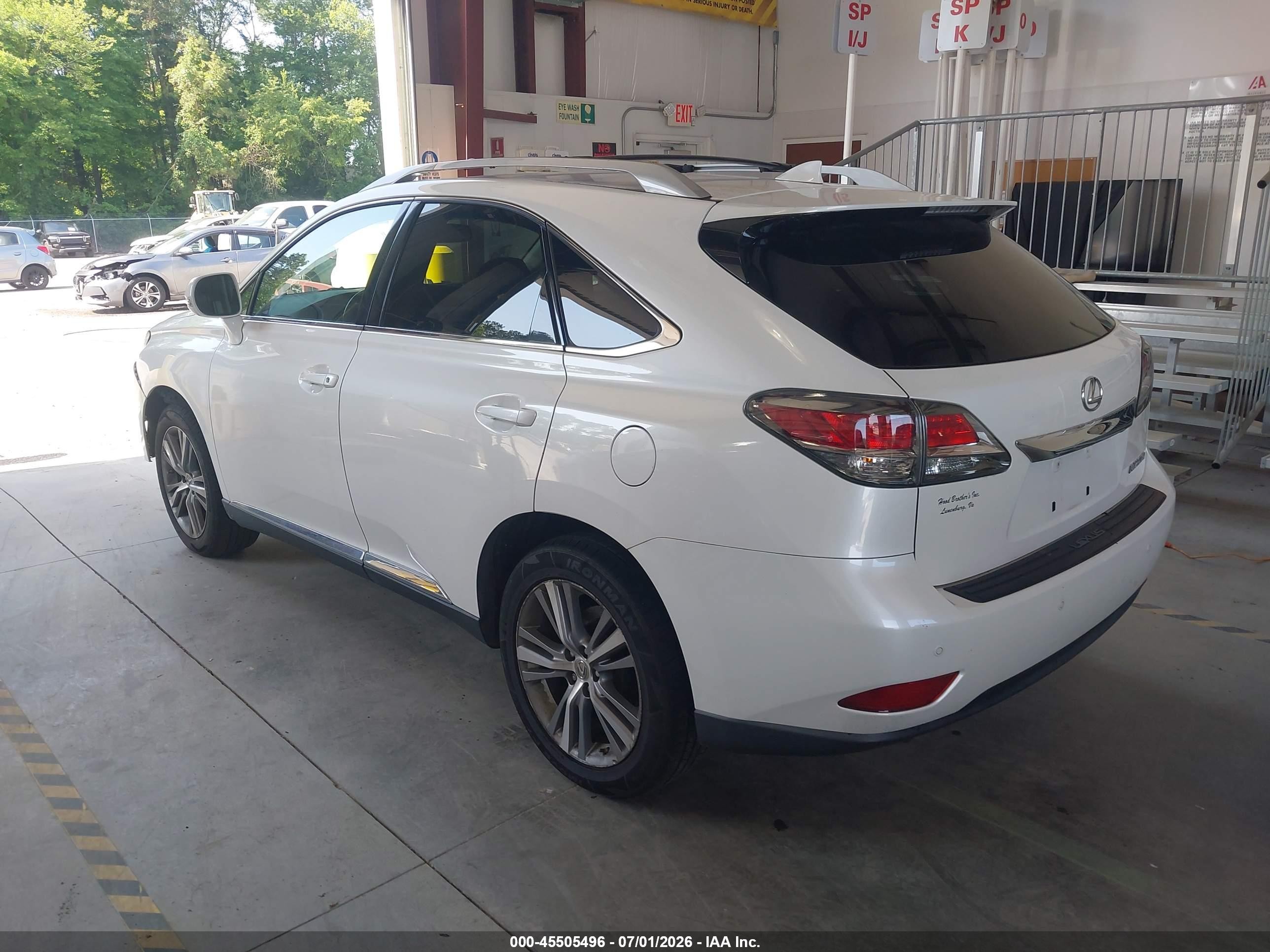 2015 Lexus Rx 350 White vin: 2T2BK1BA3FC340607