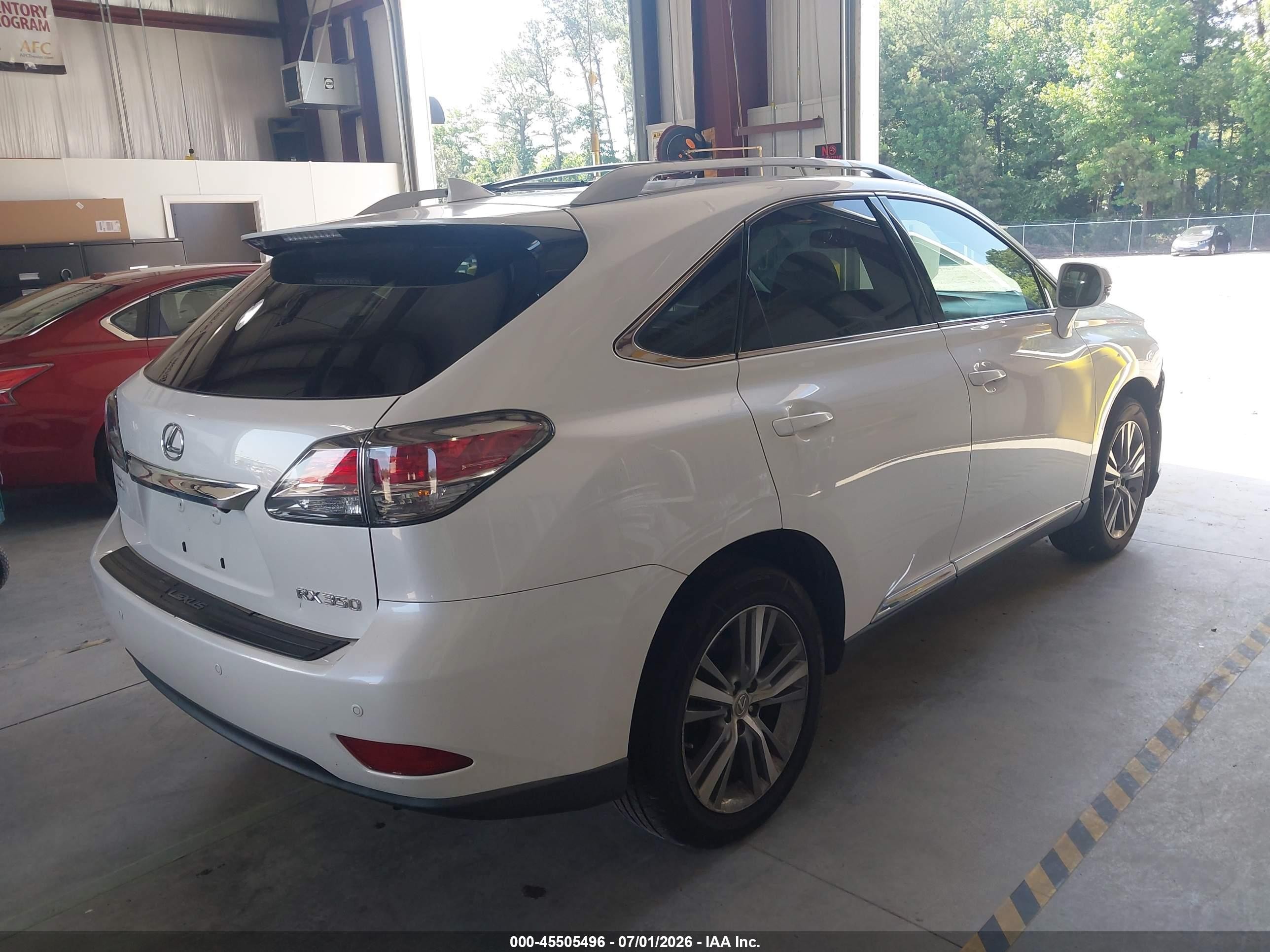 2015 Lexus Rx 350 White vin: 2T2BK1BA3FC340607