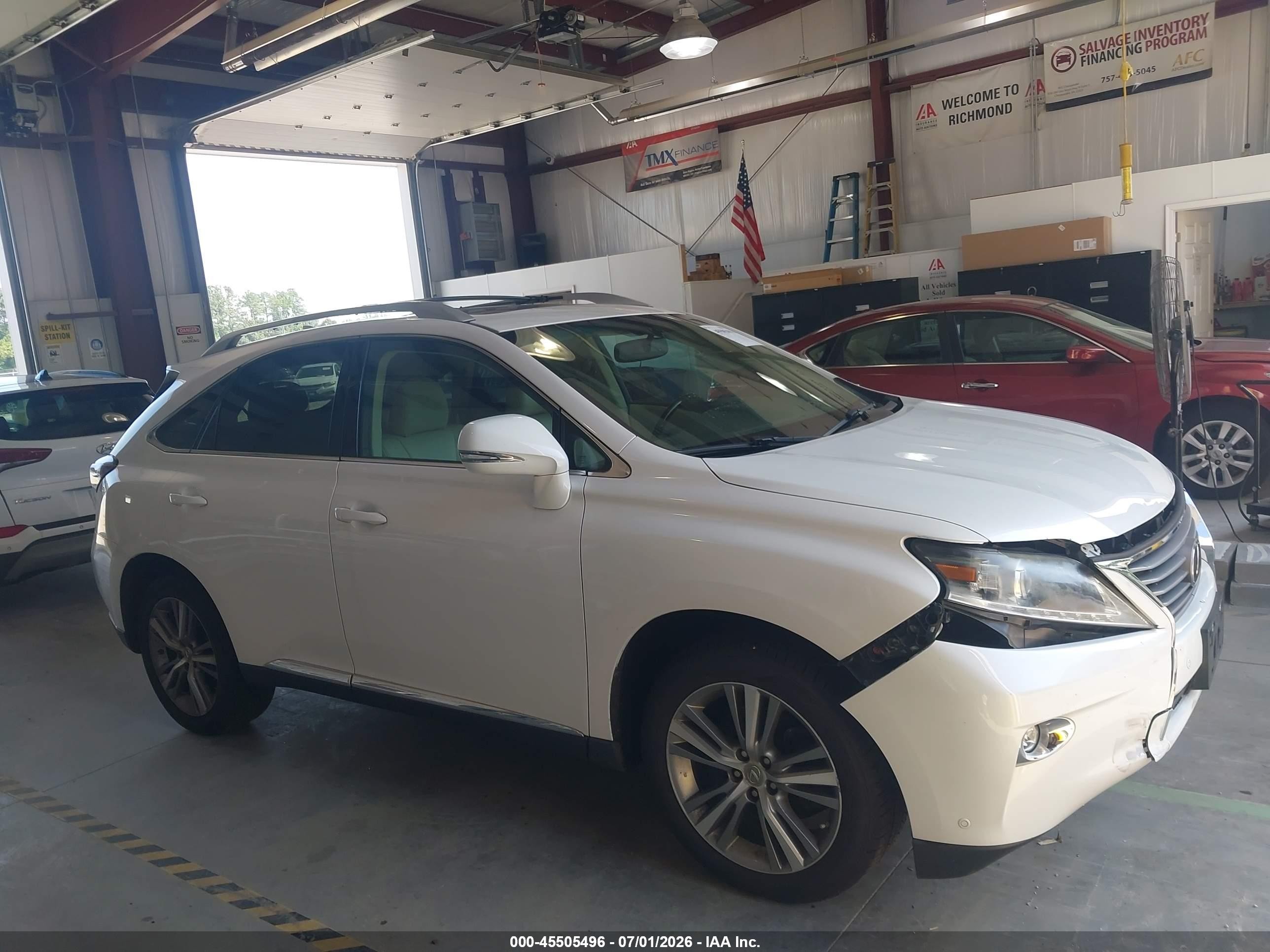 2015 Lexus Rx 350 White vin: 2T2BK1BA3FC340607