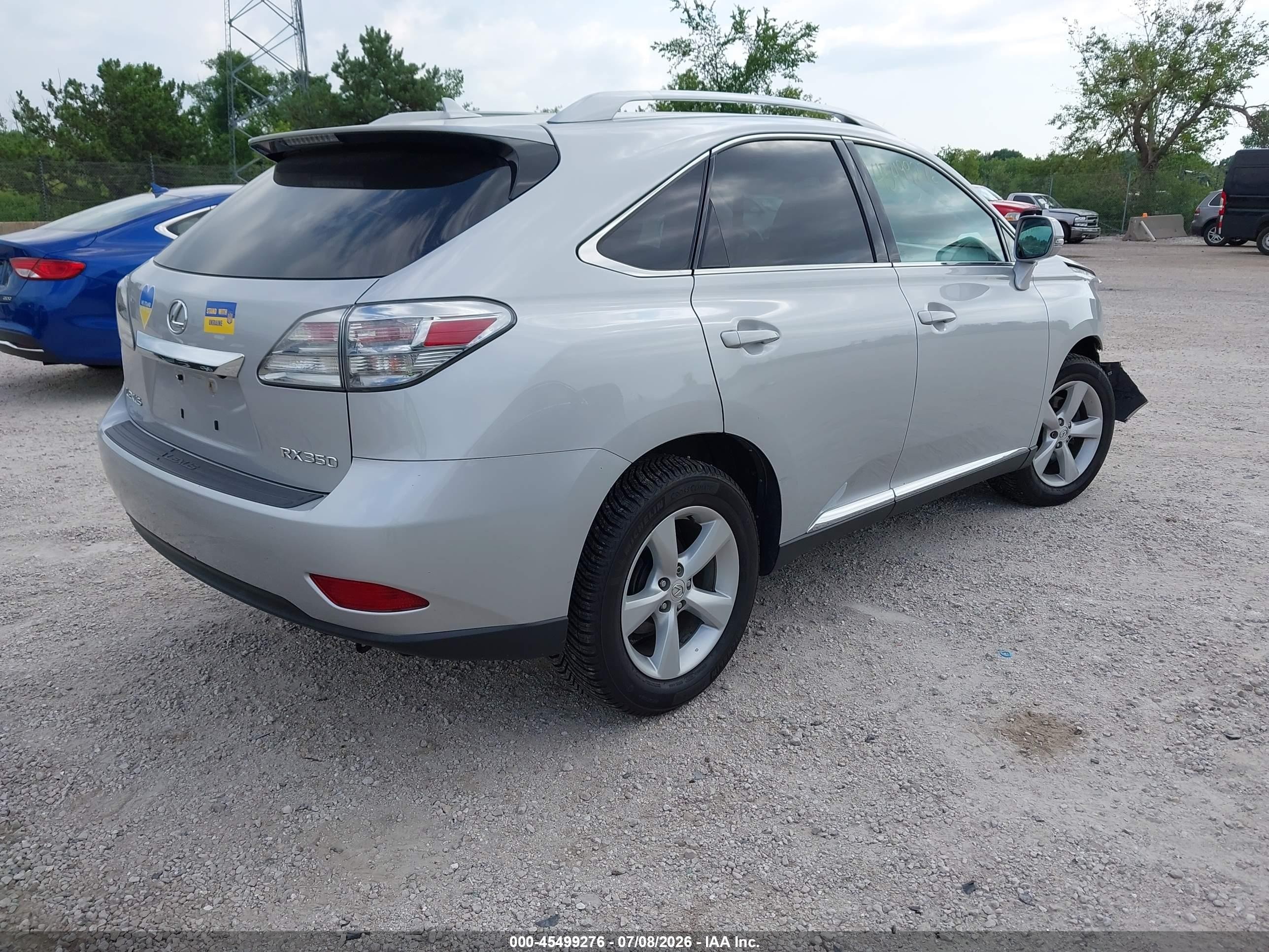 2010 Lexus Rx 350   Silver vin: 2T2BK1BA4AC013478