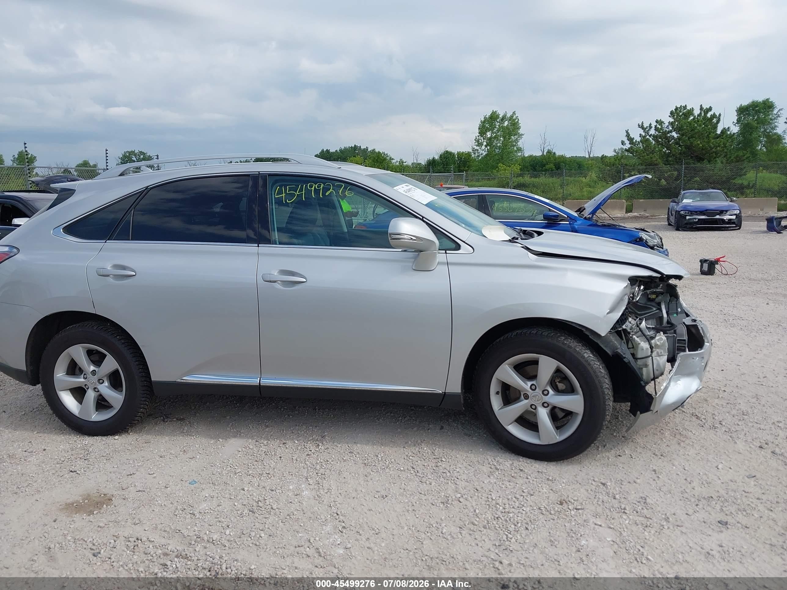 2010 Lexus Rx 350   Silver vin: 2T2BK1BA4AC013478