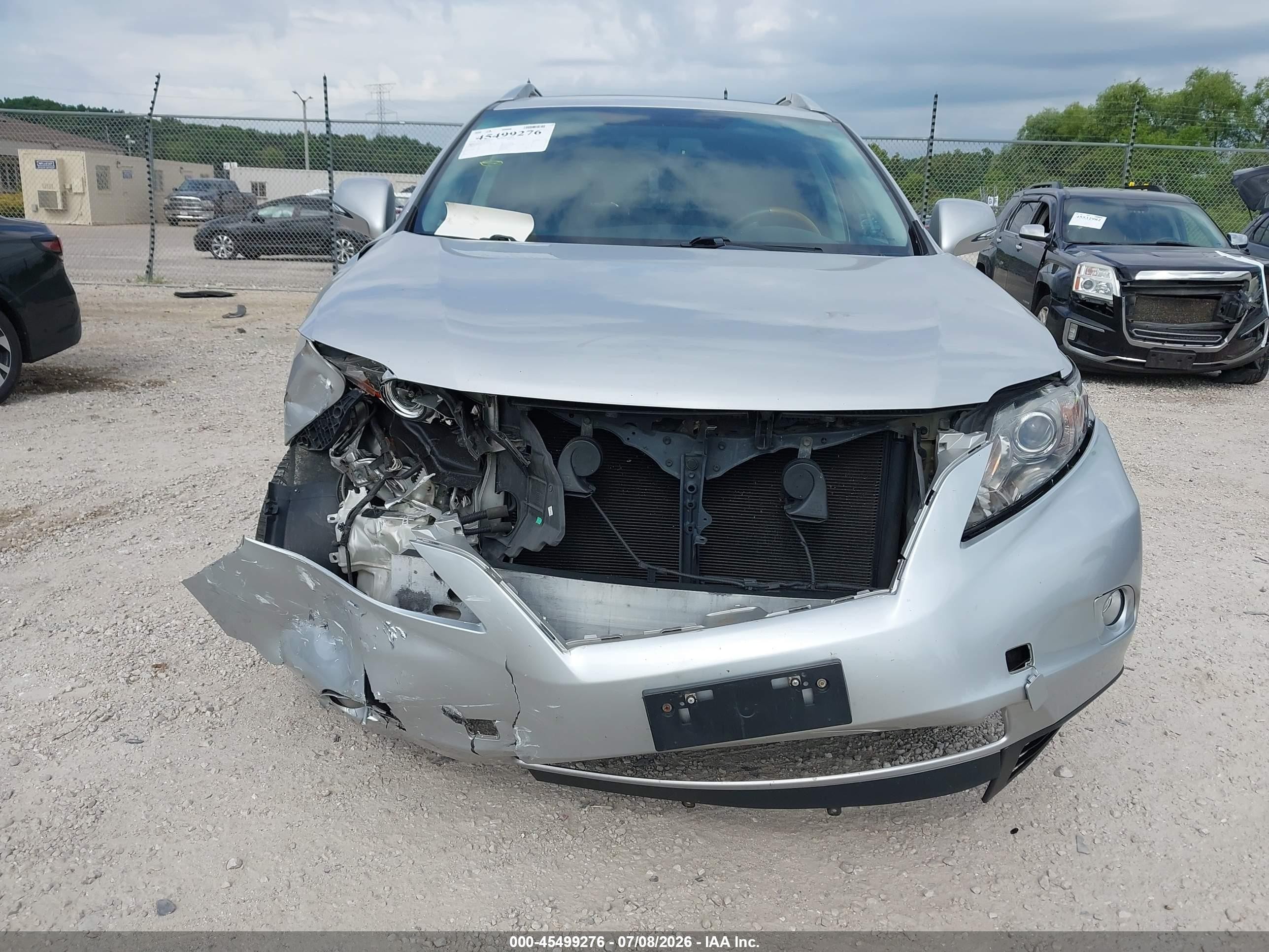 2010 Lexus Rx 350   Silver vin: 2T2BK1BA4AC013478