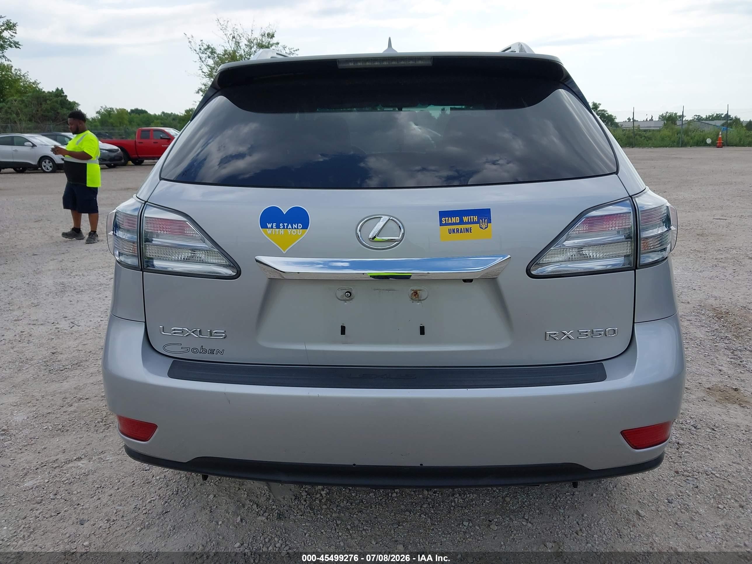 2010 Lexus Rx 350   Silver vin: 2T2BK1BA4AC013478