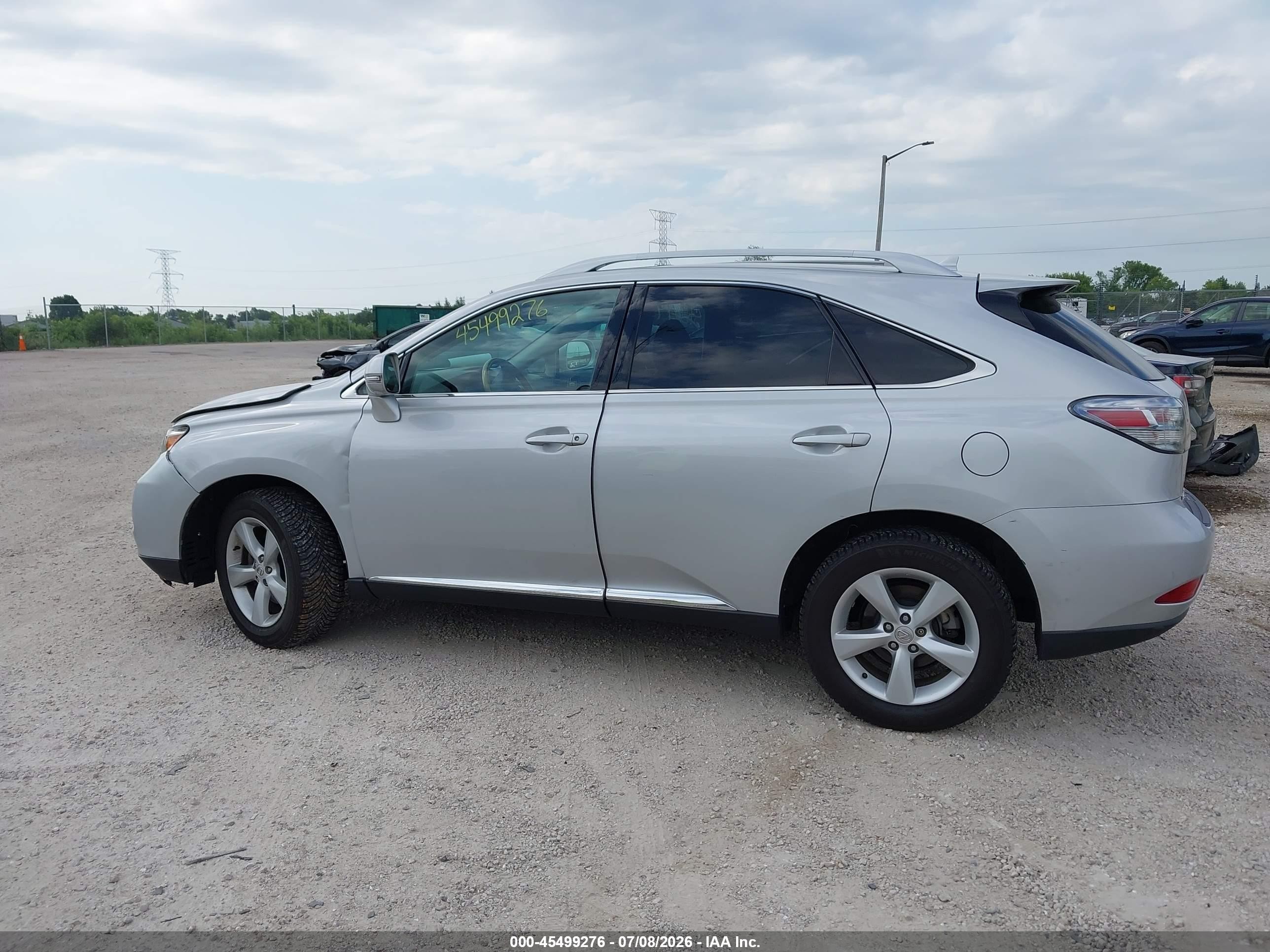 2010 Lexus Rx 350   Silver vin: 2T2BK1BA4AC013478