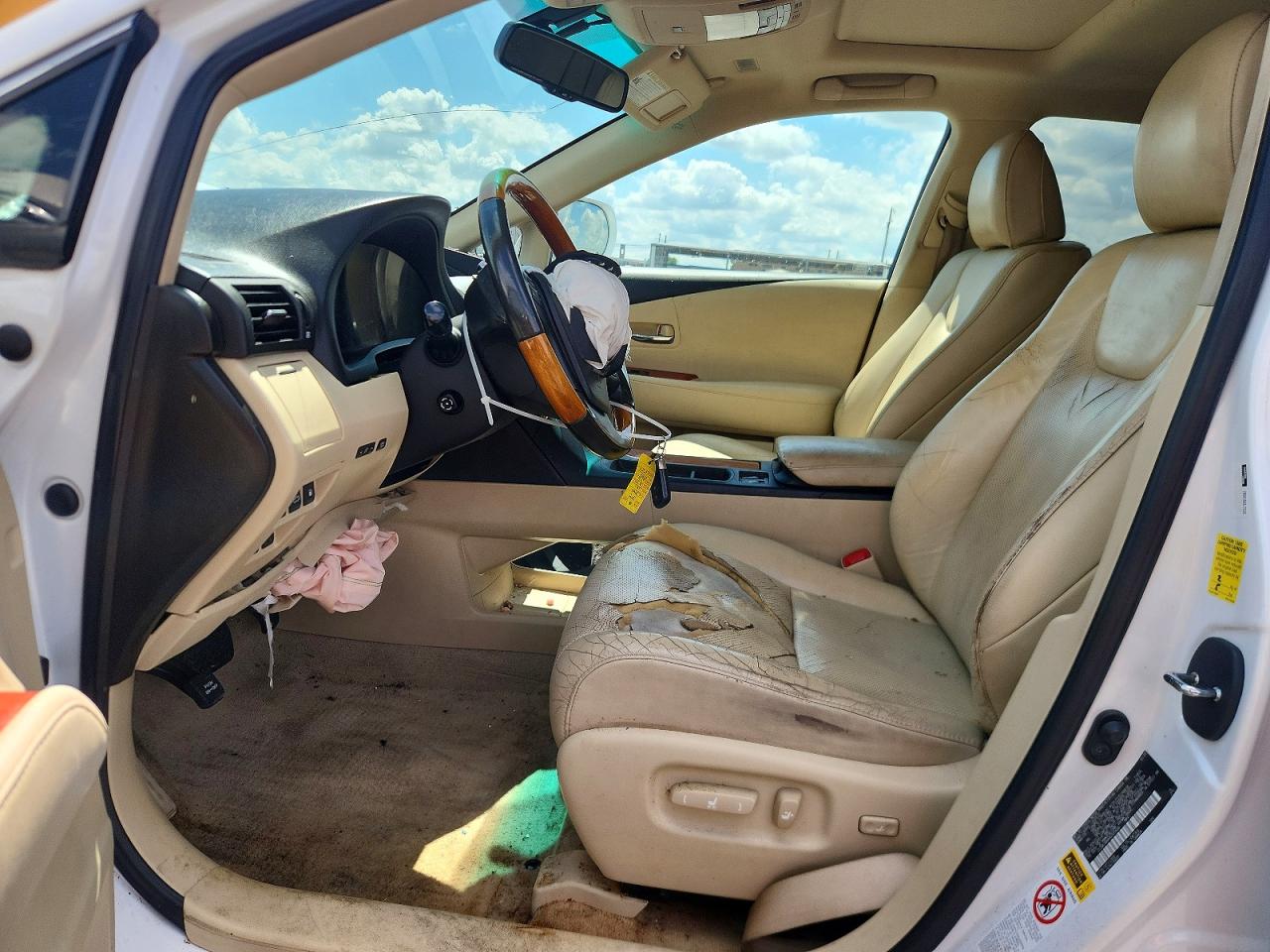 2010 Lexus Rx 350 White vin: 2T2BK1BA4AC031446