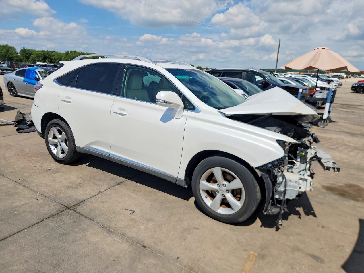 2010 Lexus Rx 350 White vin: 2T2BK1BA4AC031446
