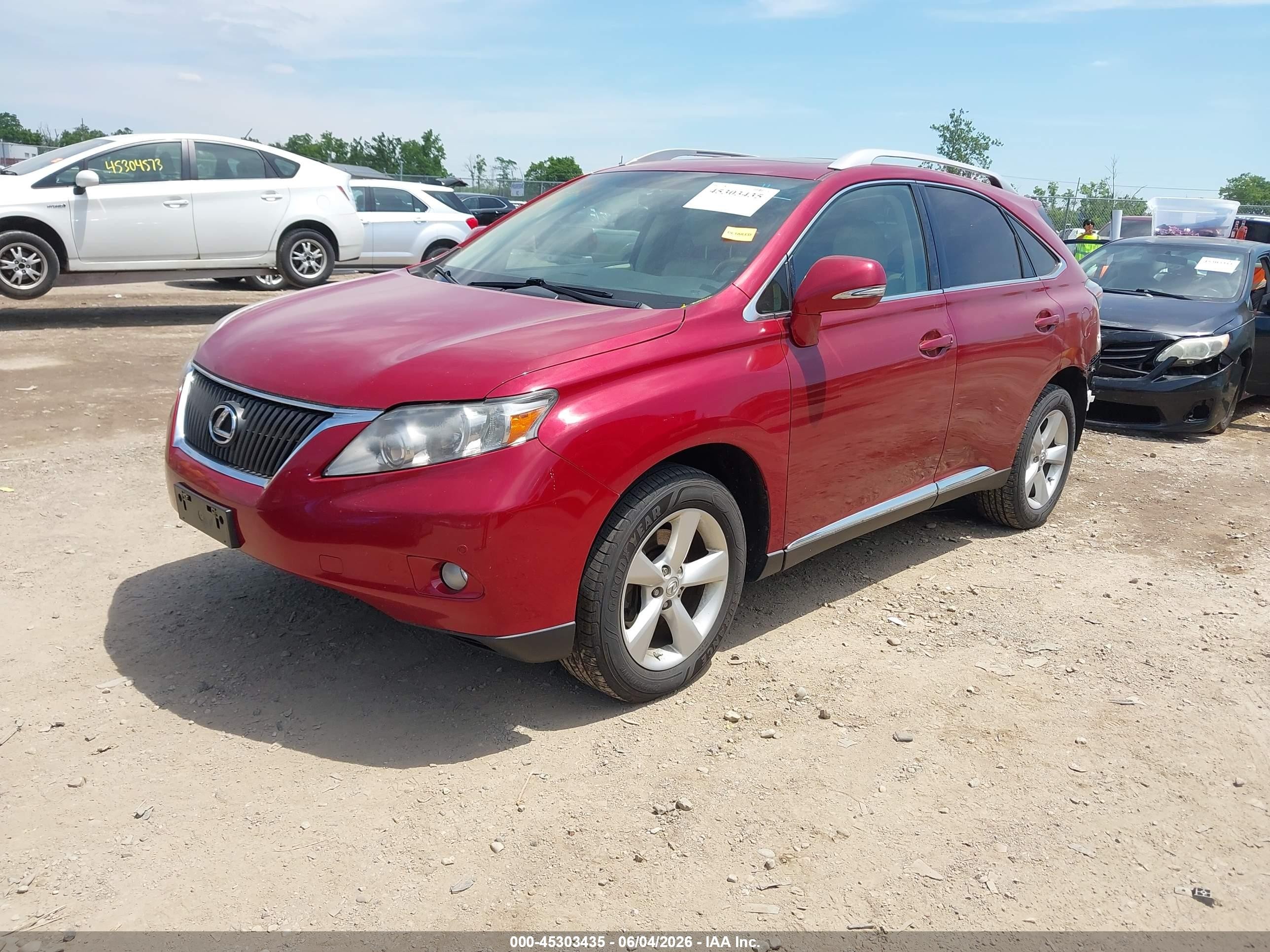 2010 Lexus Rx 350   Red vin: 2T2BK1BA4AC032662