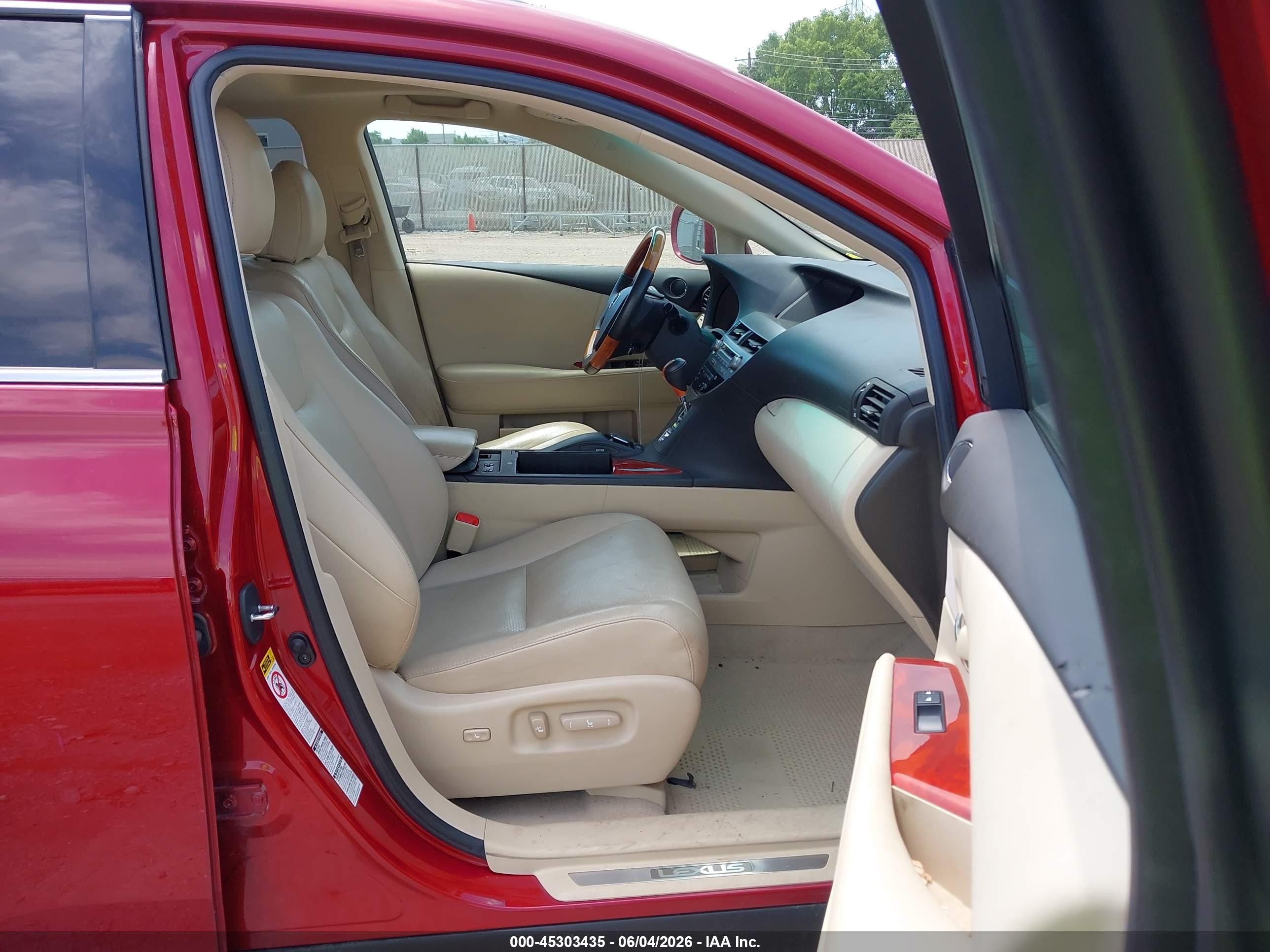 2010 Lexus Rx 350   Red vin: 2T2BK1BA4AC032662