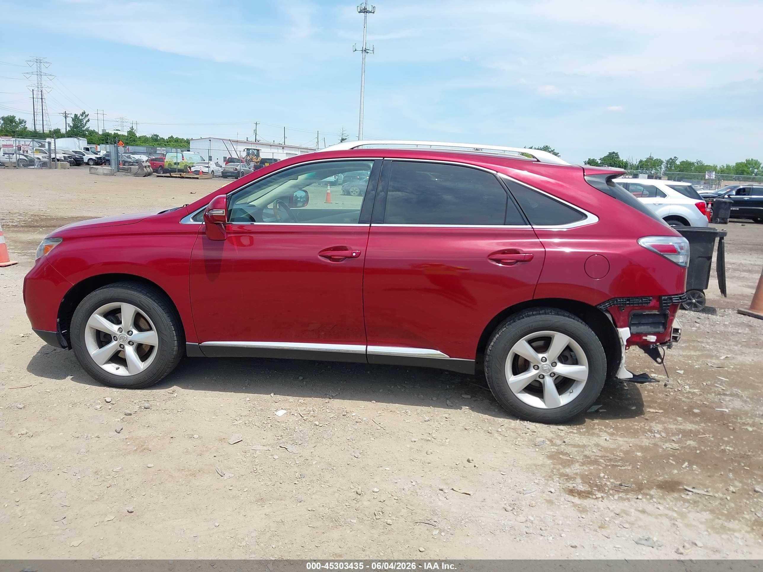 2010 Lexus Rx 350   Red vin: 2T2BK1BA4AC032662