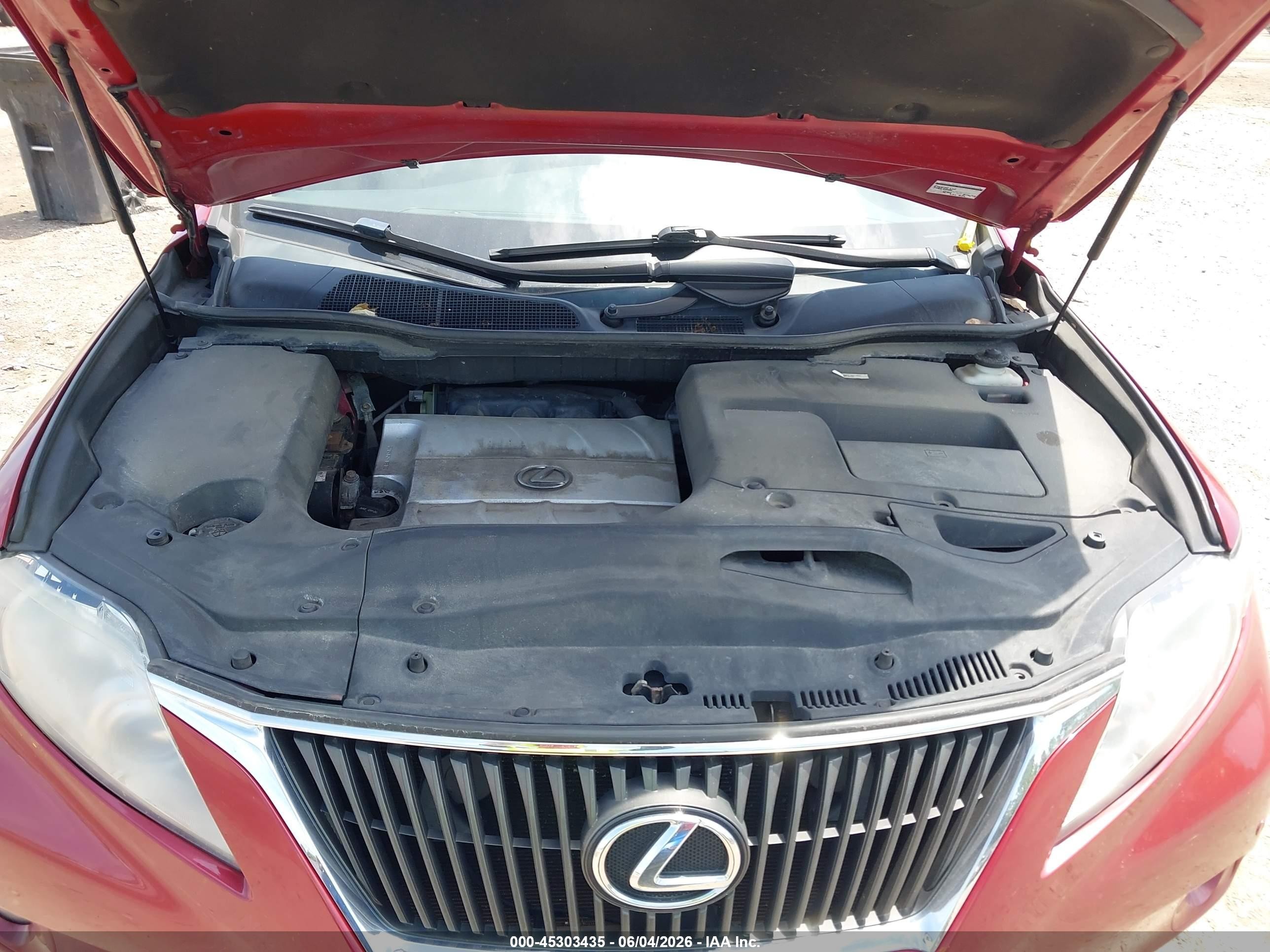 2010 Lexus Rx 350   Red vin: 2T2BK1BA4AC032662