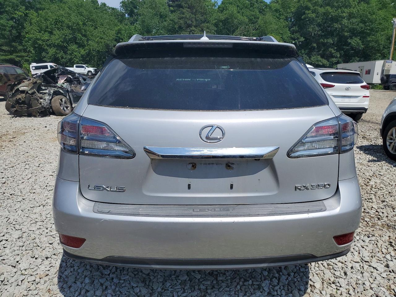 2010 Lexus Rx 350 Silver vin: 2T2BK1BA4AC048490