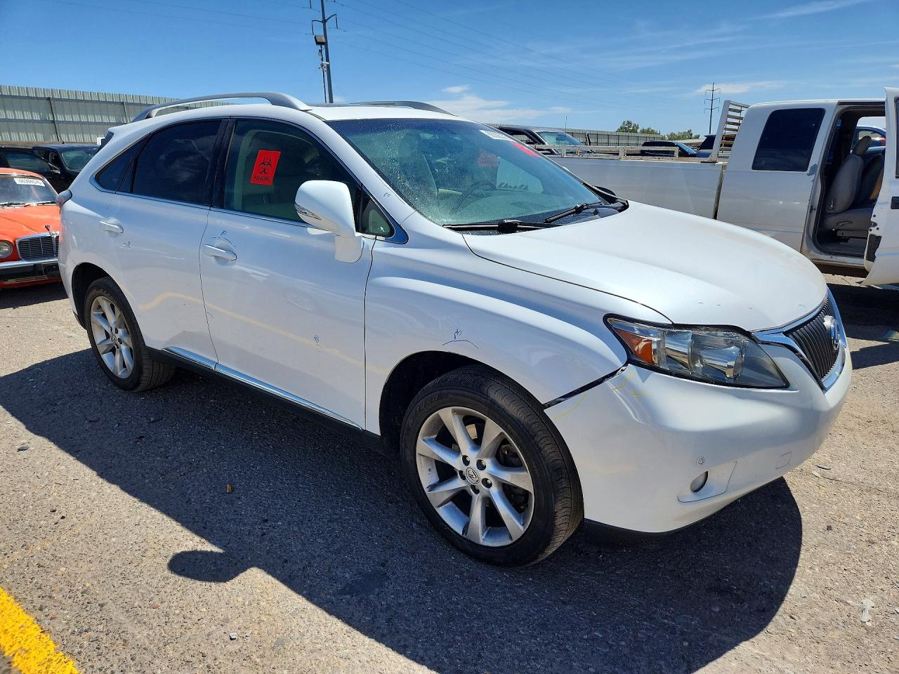 2010 Lexus Rx 350 White vin: 2T2BK1BA4AC051874