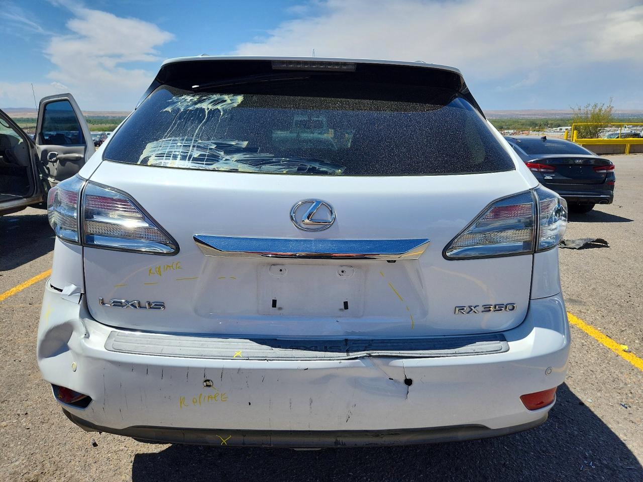 2010 Lexus Rx 350 White vin: 2T2BK1BA4AC051874