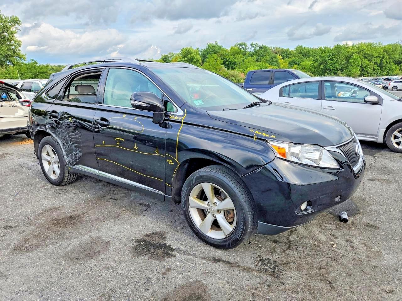 2010 Lexus Rx 350 Черный vin: 2T2BK1BA4AC055715