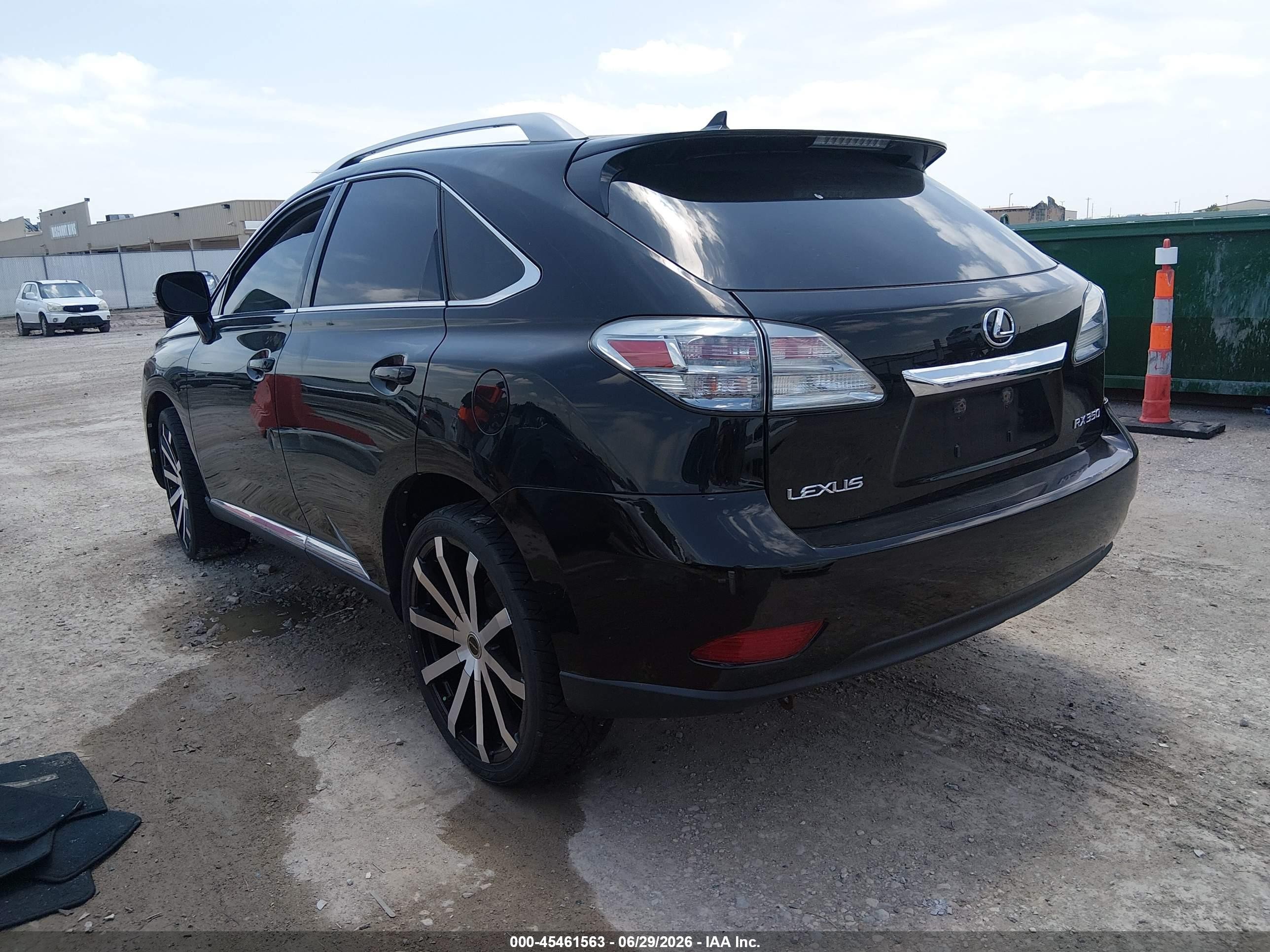 2010 Lexus Rx 350   Черный vin: 2T2BK1BA4AC057545