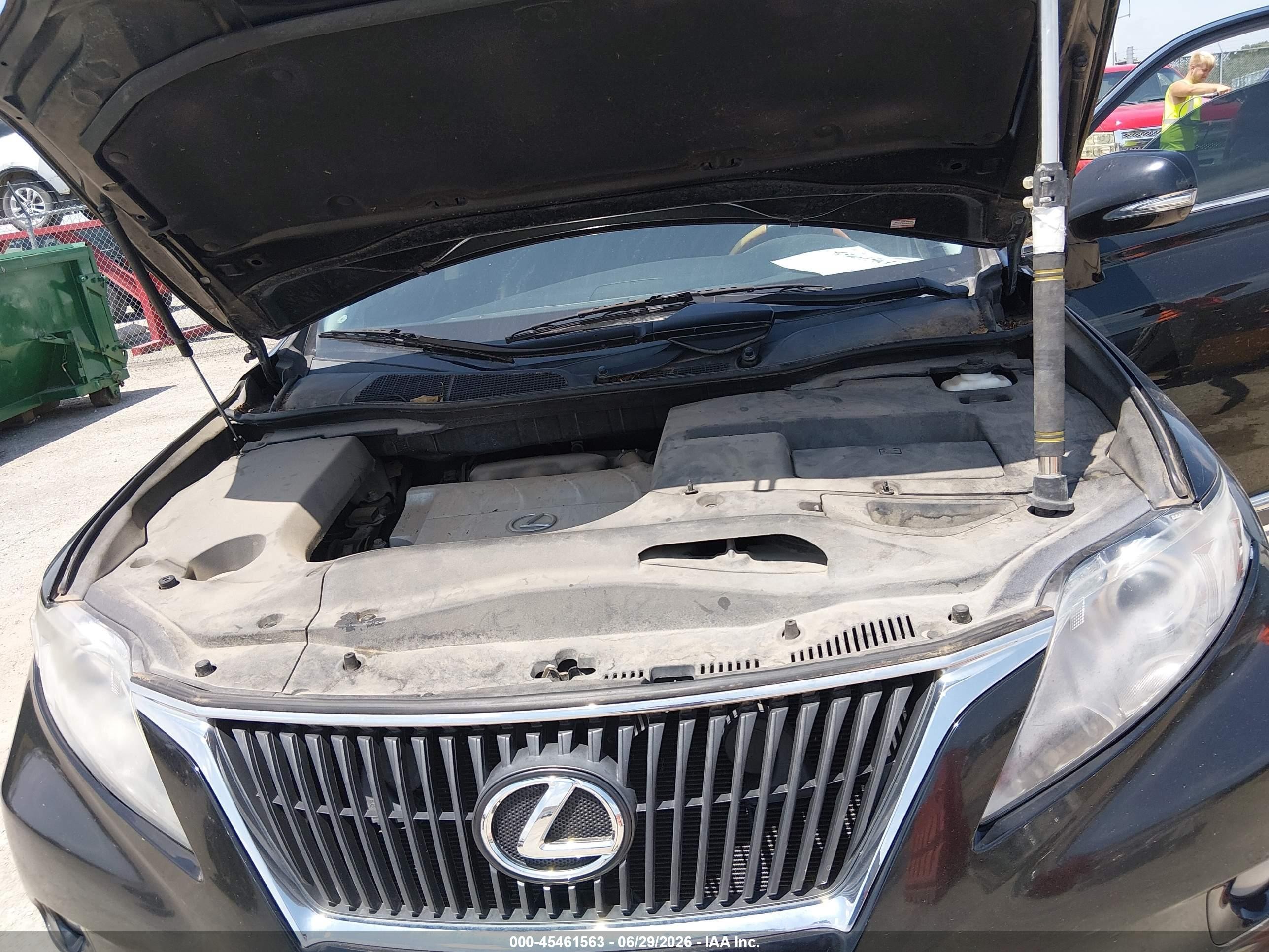 2010 Lexus Rx 350   Черный vin: 2T2BK1BA4AC057545