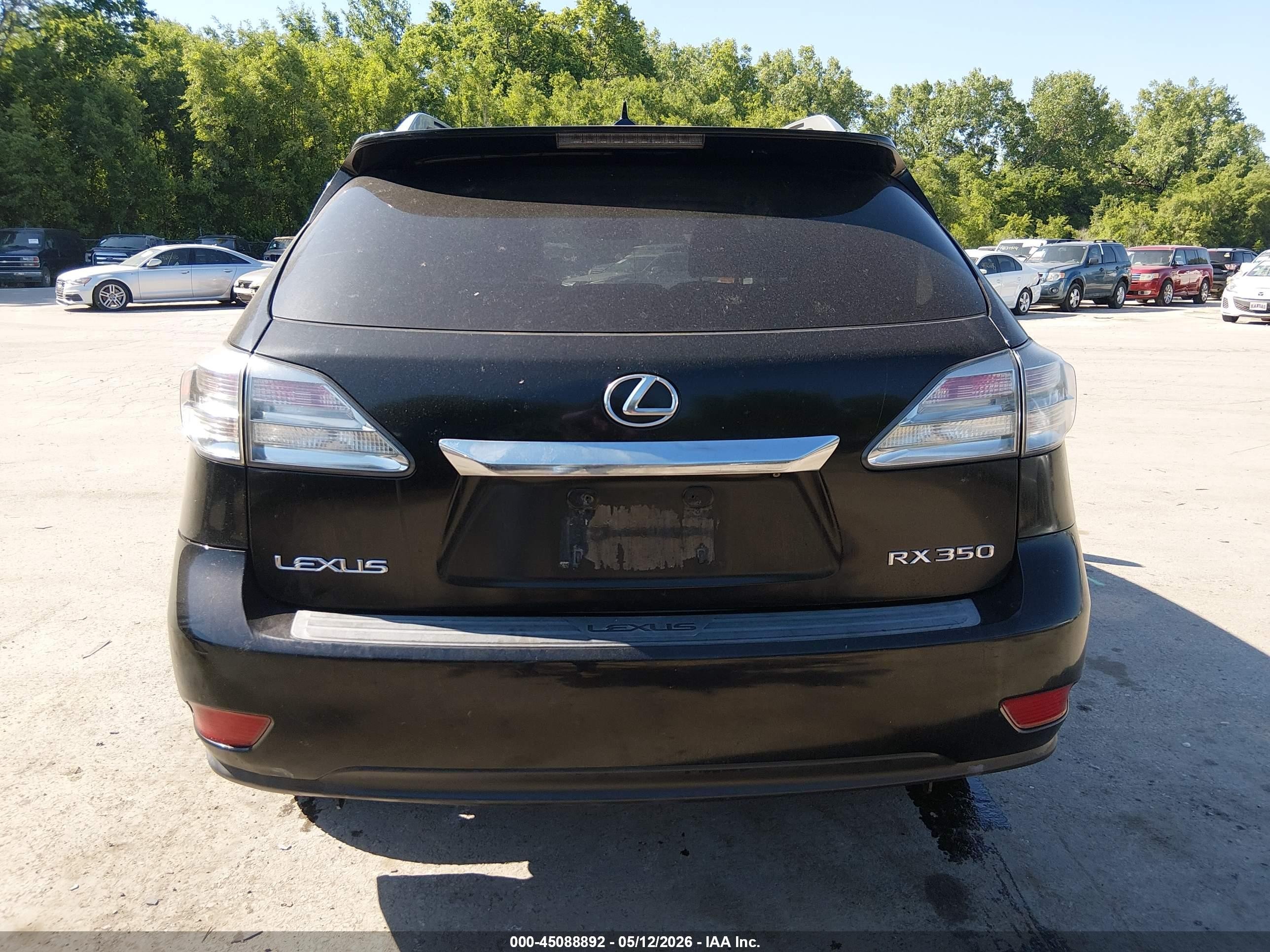 2010 Lexus Rx 350   Black vin: 2T2BK1BA4AC058372