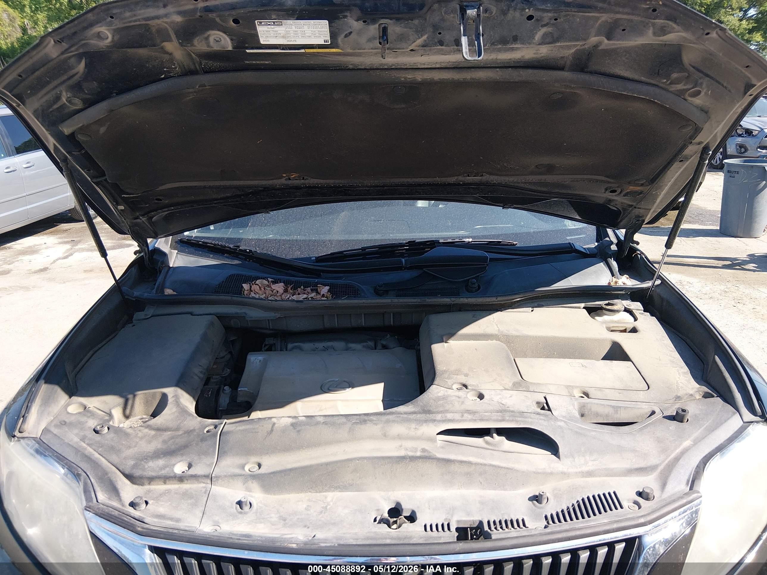 2010 Lexus Rx 350   Black vin: 2T2BK1BA4AC058372
