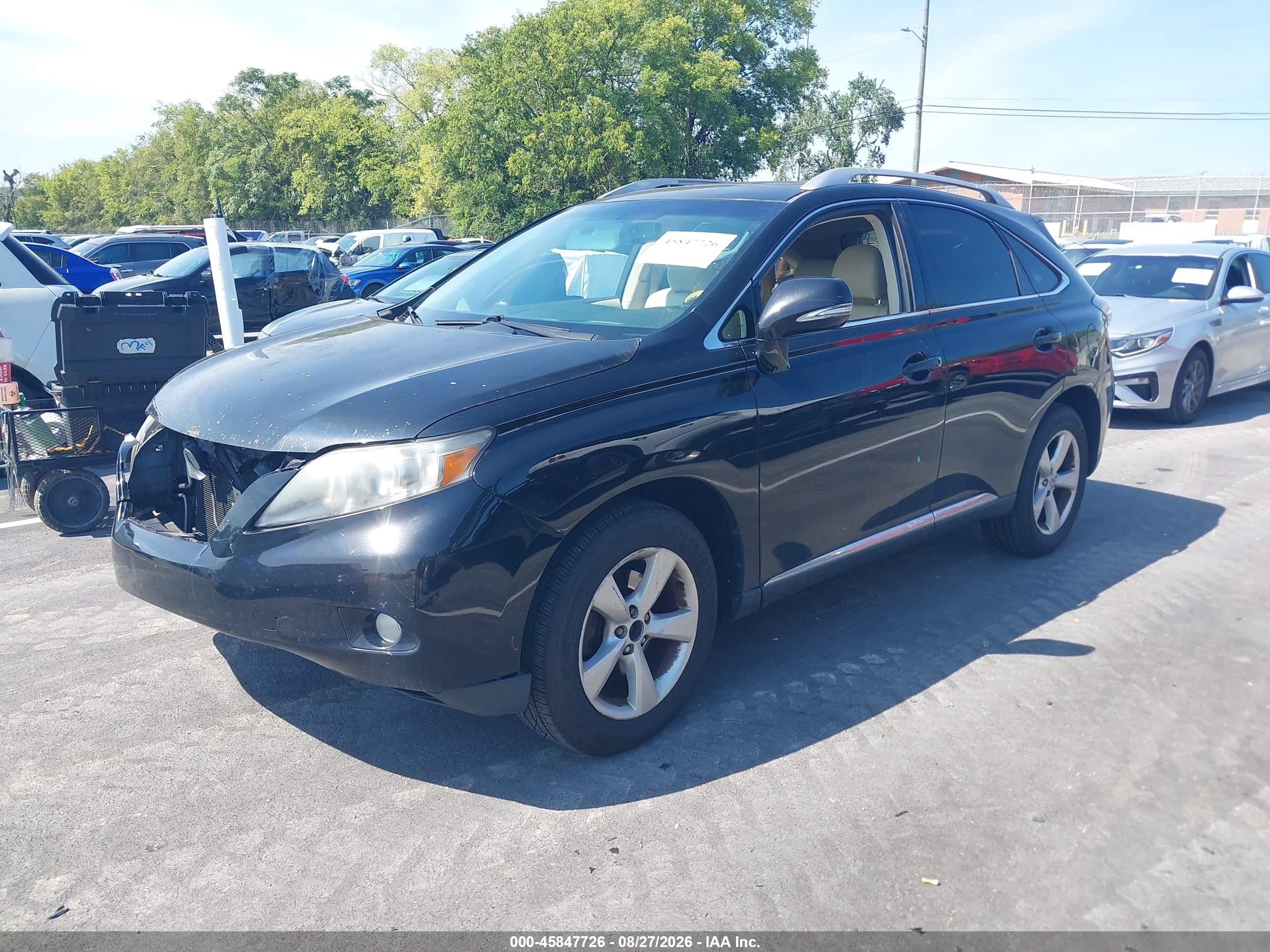 2010 Lexus Rx 350   Черный vin: 2T2BK1BA4AC059800