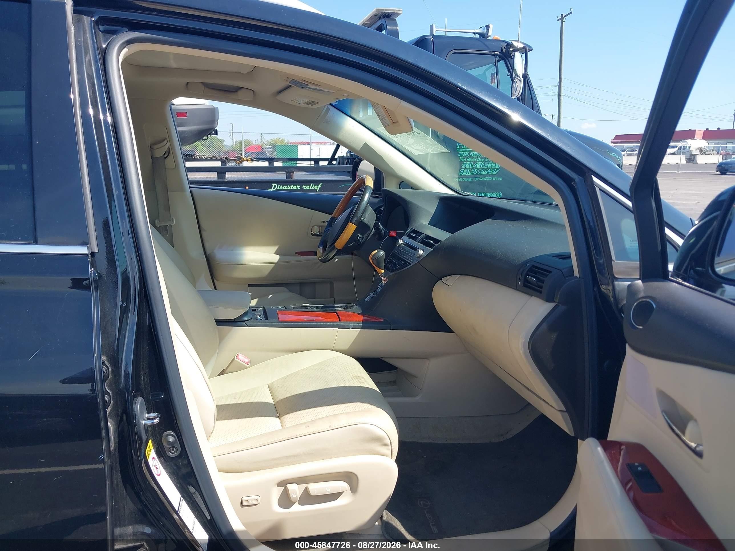 2010 Lexus Rx 350   Черный vin: 2T2BK1BA4AC059800