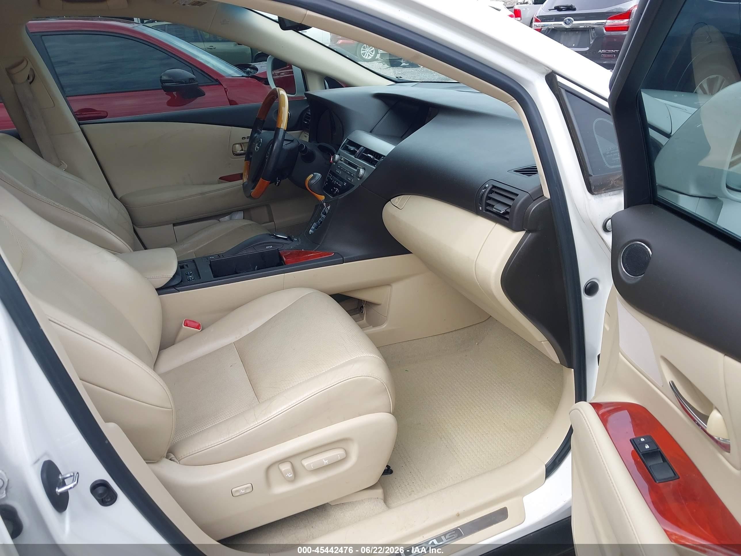 2012 Lexus Rx 350 White vin: 2T2BK1BA4CC137981
