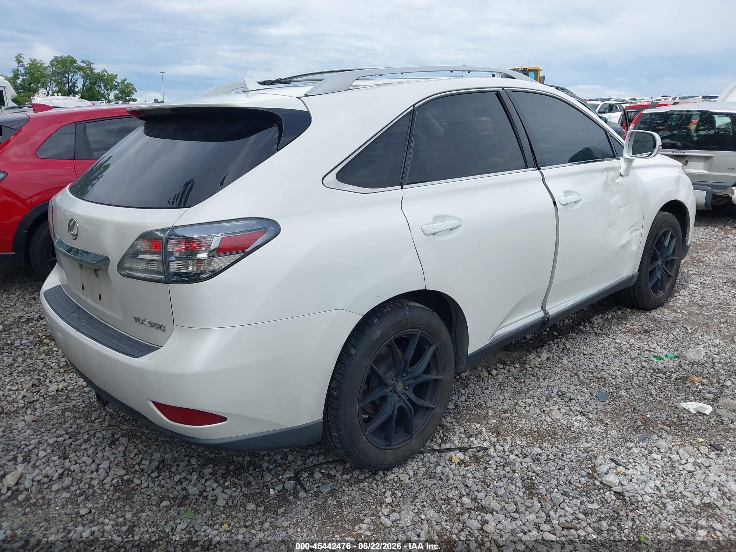 2012 Lexus Rx 350 White vin: 2T2BK1BA4CC137981
